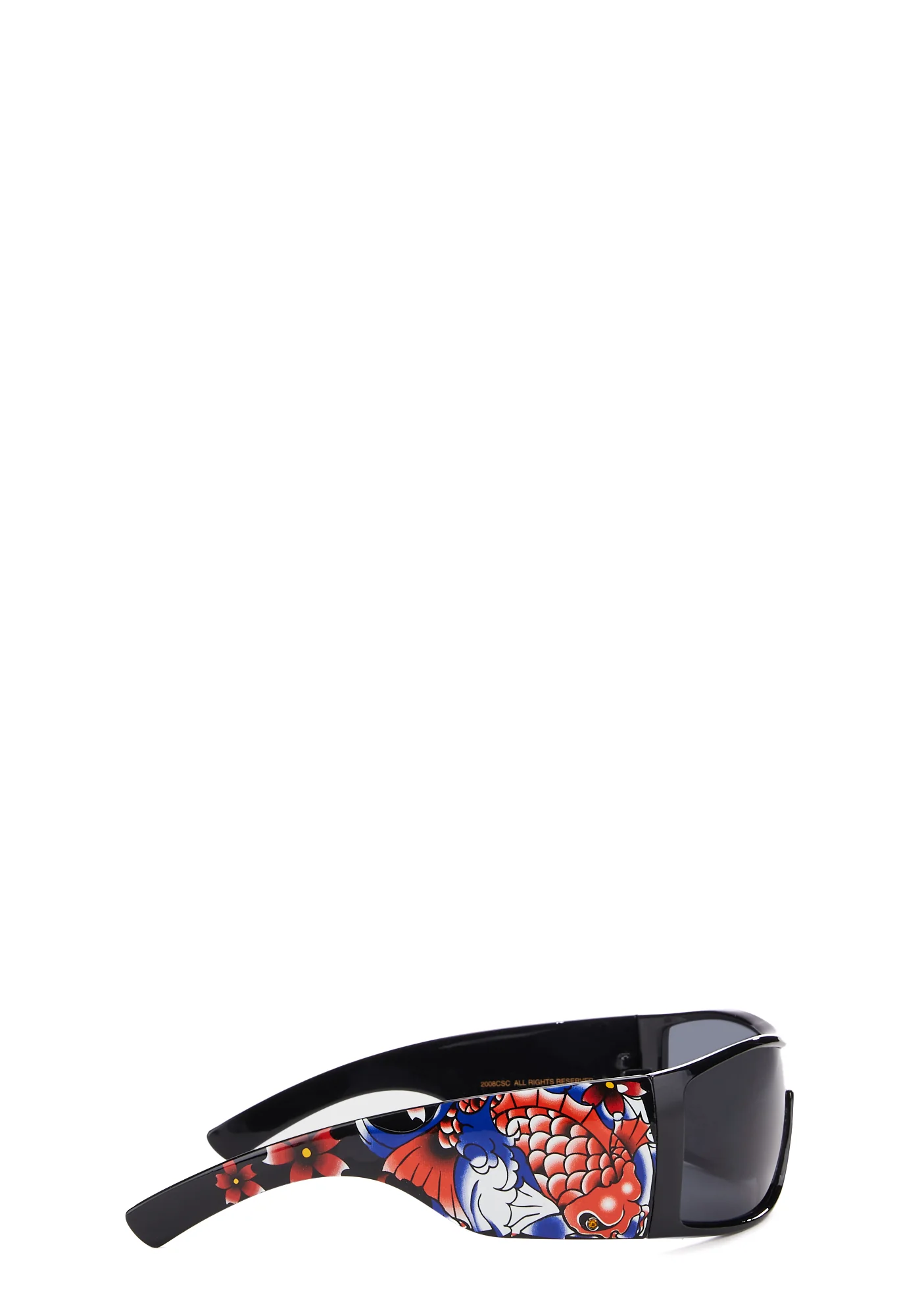 Koi Fish Sunglasses - Black - Image 4