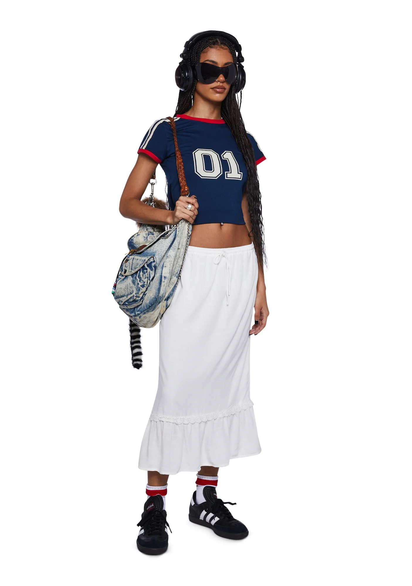 Kokies Frill Hem Midi Skirt - Image 2
