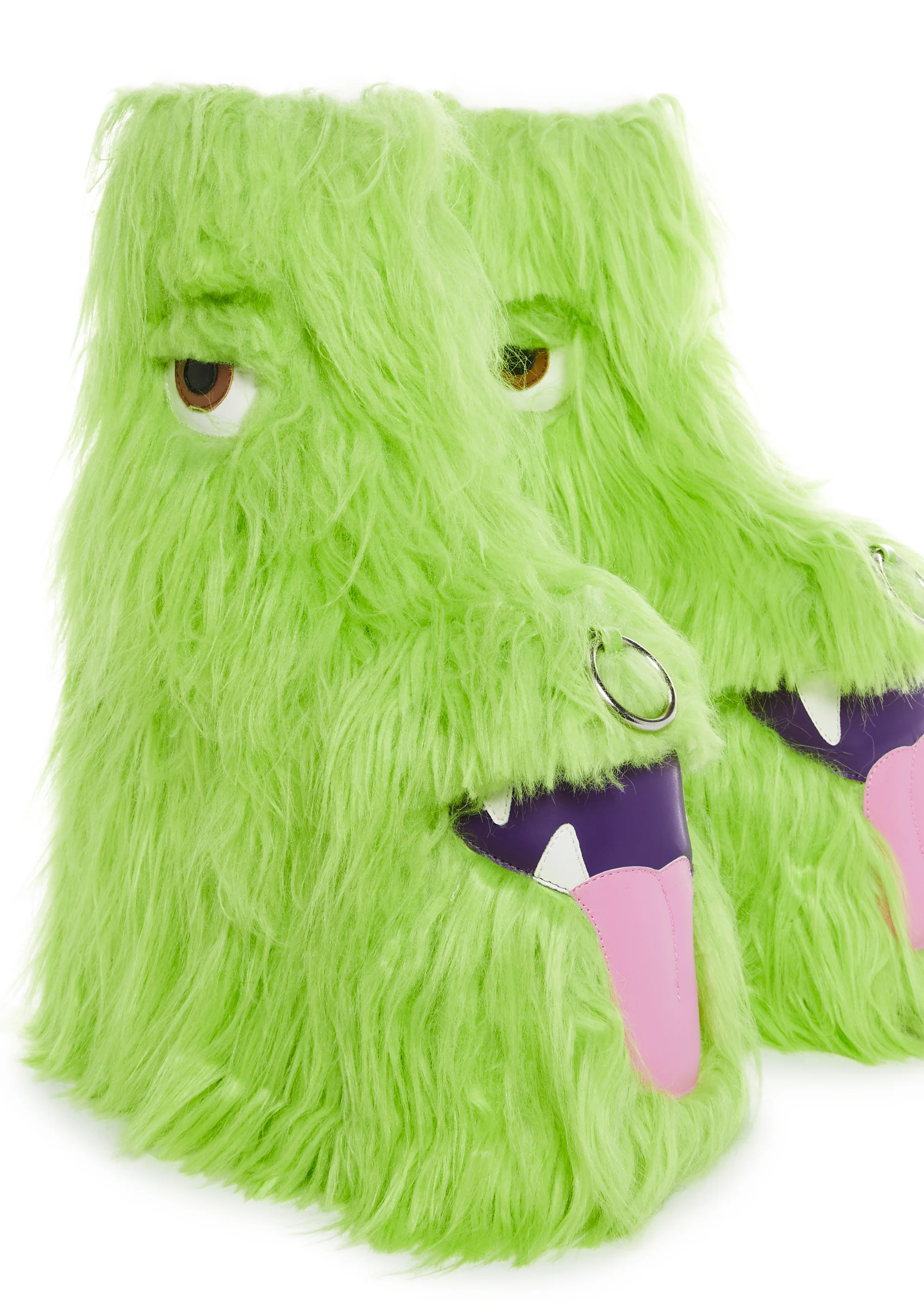 Kooky Monster Platform Boots - Green - Image 2