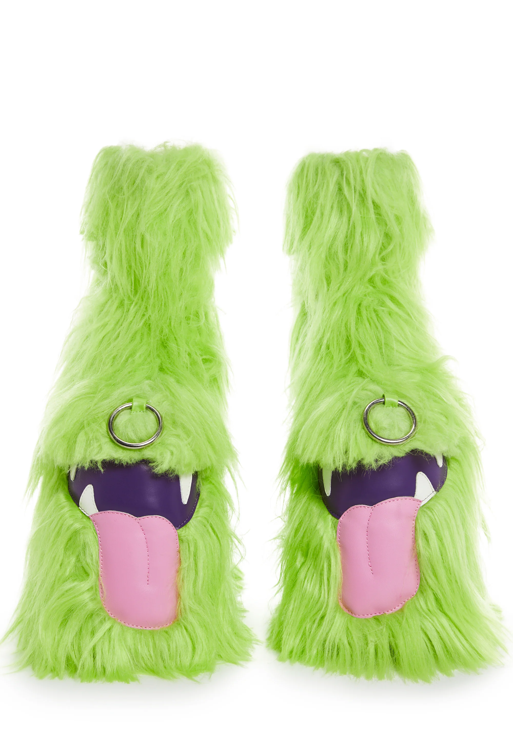 Kooky Monster Platform Boots - Green - Image 3
