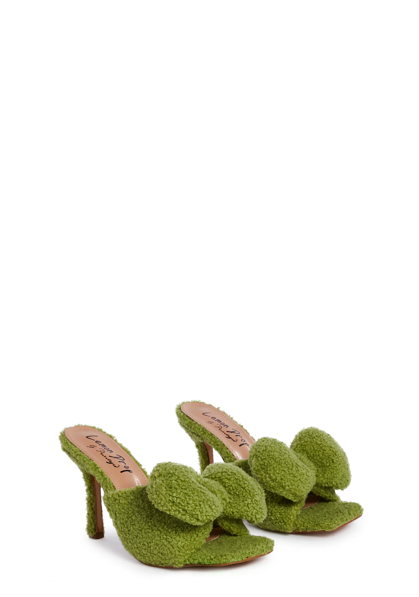Kristoff Fluffy Heels- Green - Image 3