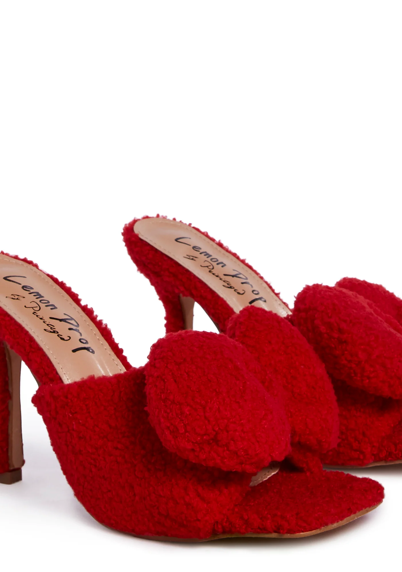 Kristoff Fluffy Heels- Red - Image 2