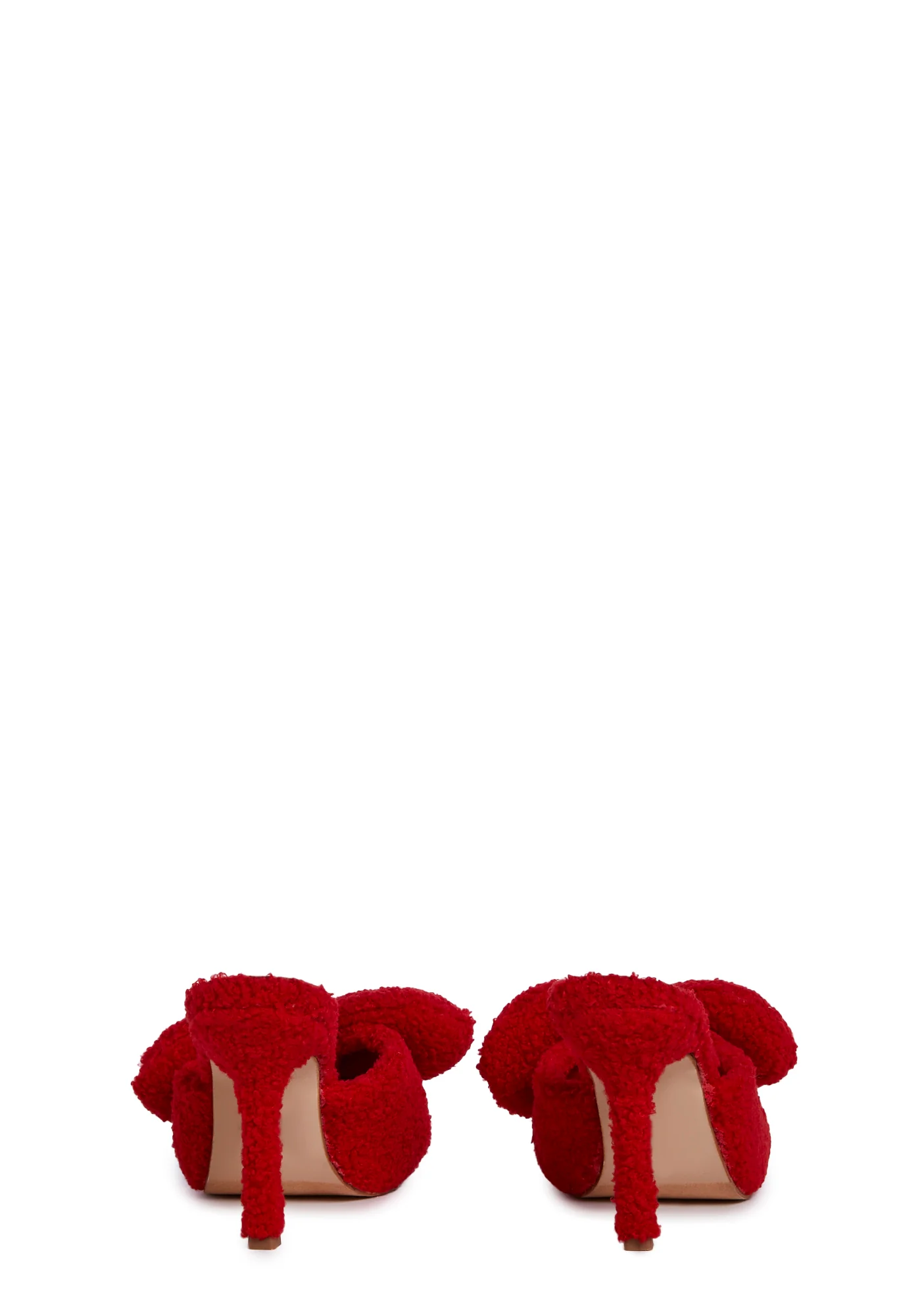 Kristoff Fluffy Heels- Red - Image 4