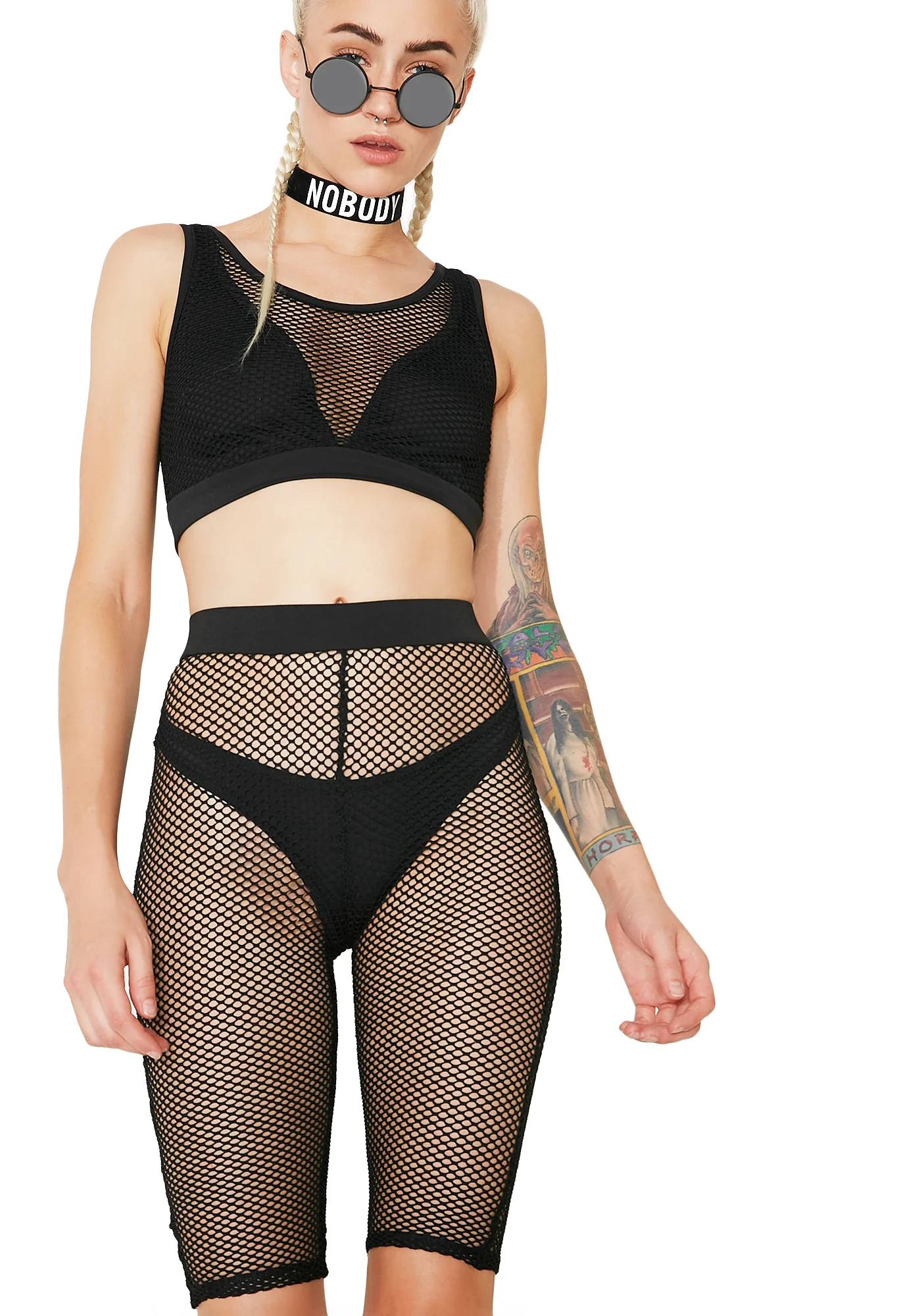 Krush Groove Fishnet Bike Shorts - Image 2