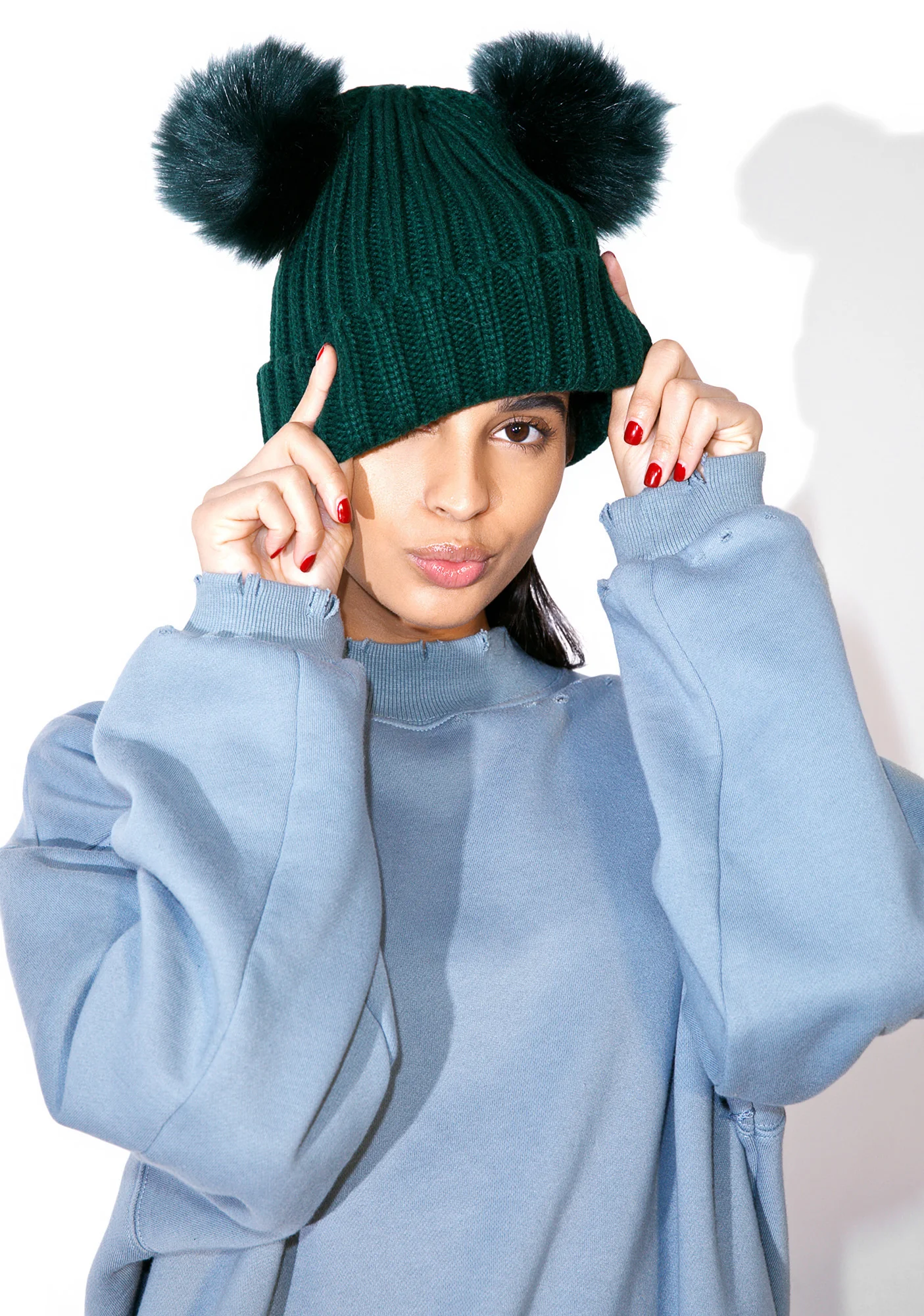 Kuma Pom-Pom Beanie - Image 2