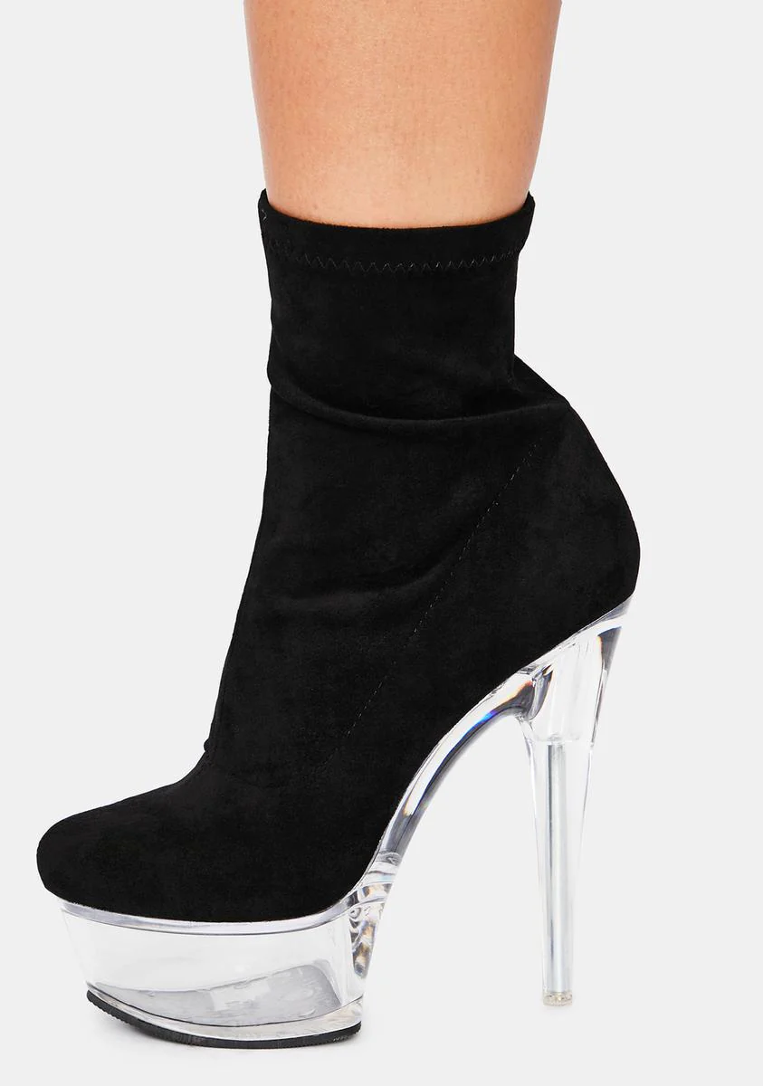 Kyky Clear Sock Booties - Image 2