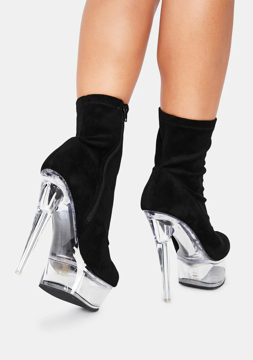 Kyky Clear Sock Booties - Image 4