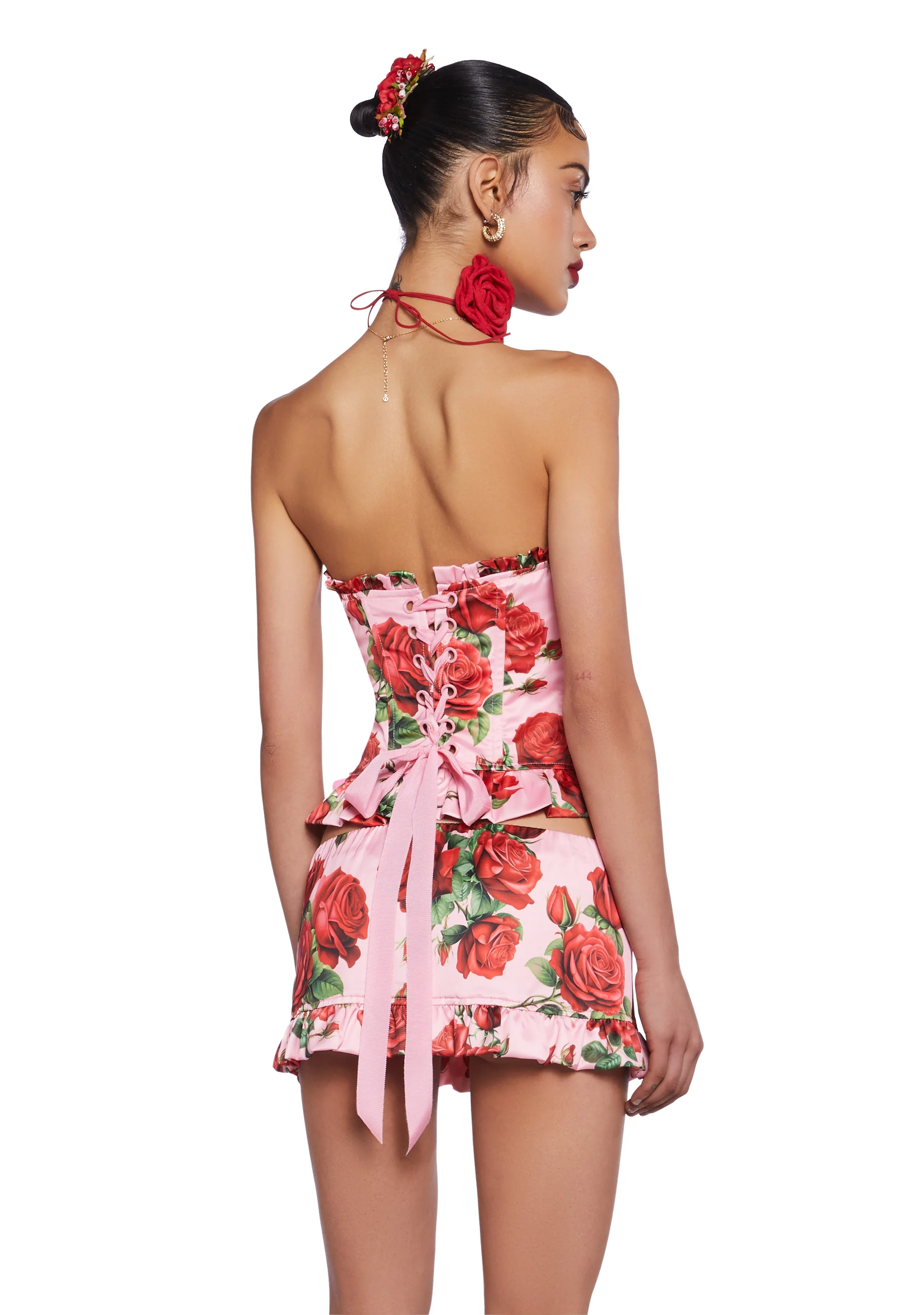 La Bella Vita Corset Top - Pink - Image 4