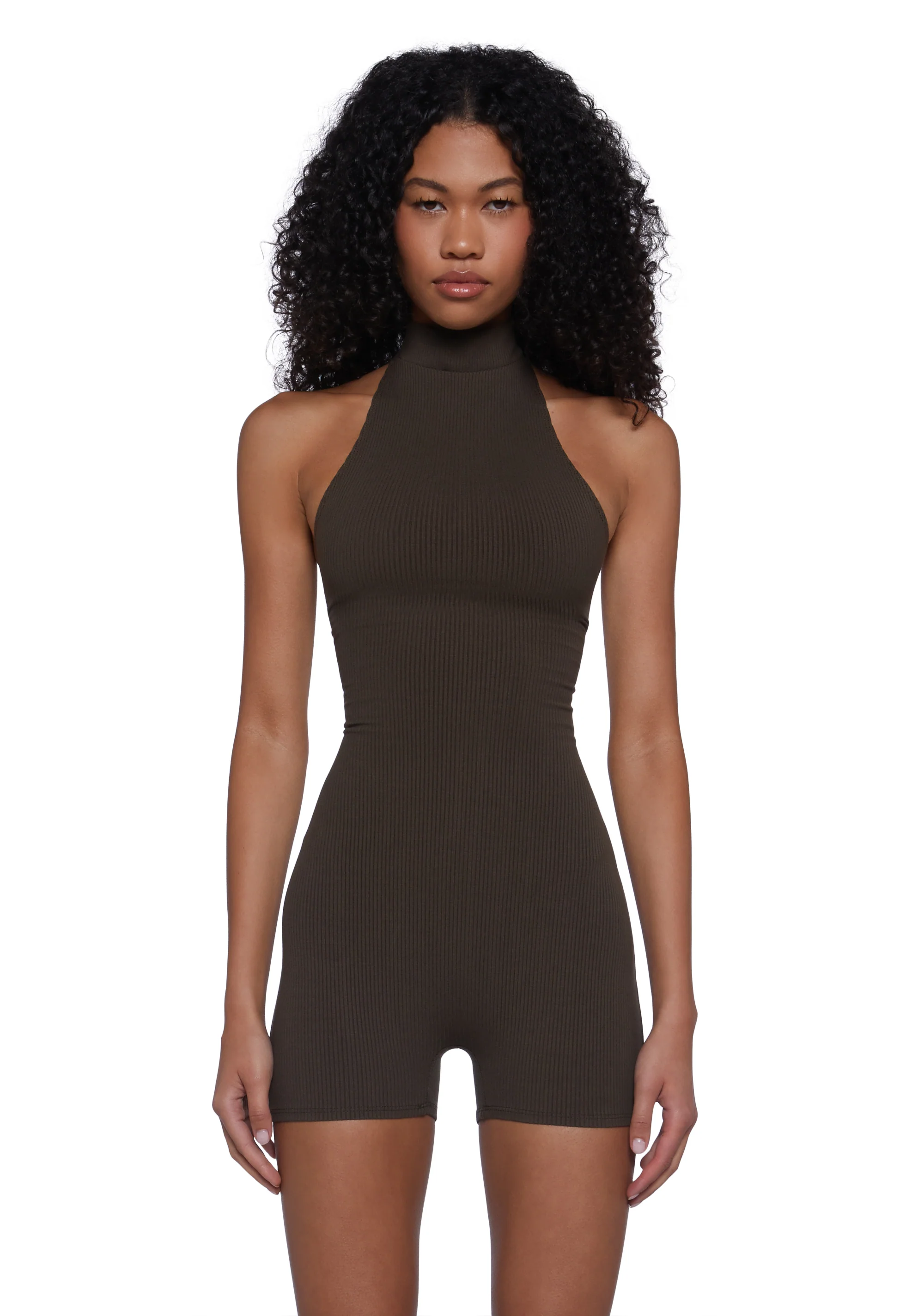 Many Beats Lace Up Romper - Image 4