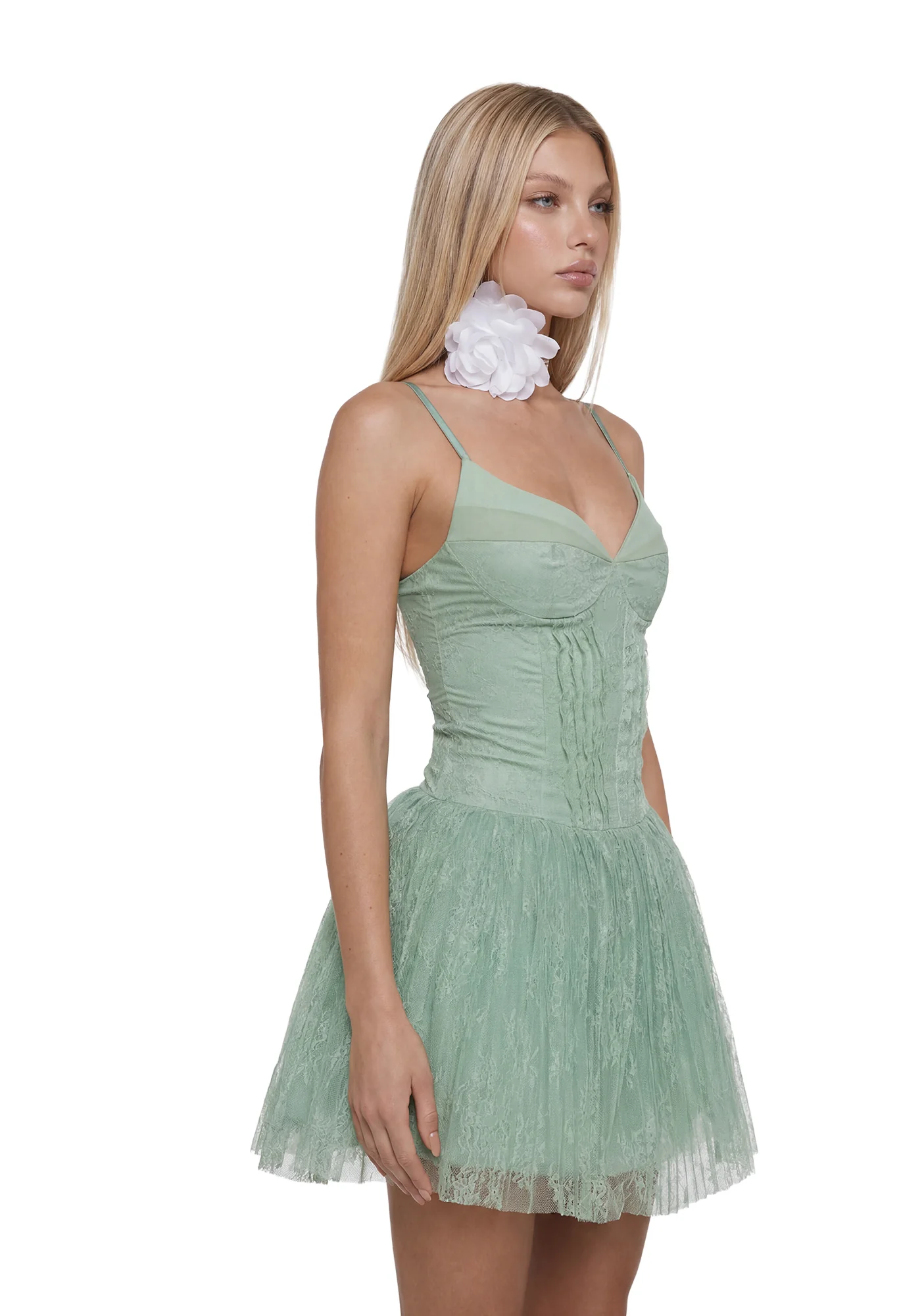 Sage Garden Lace Dress - Image 3