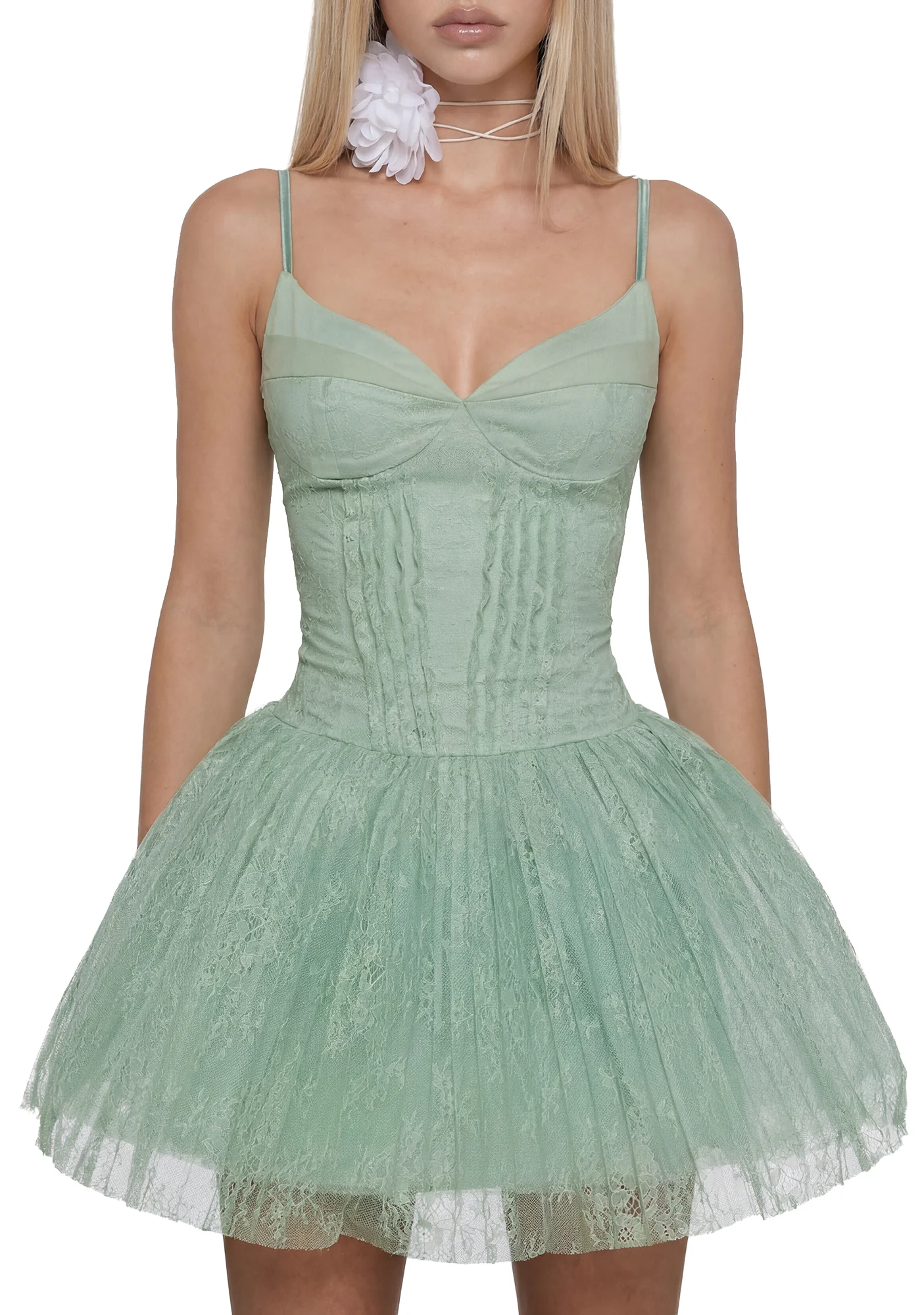 Sage Garden Lace Dress - Image 5