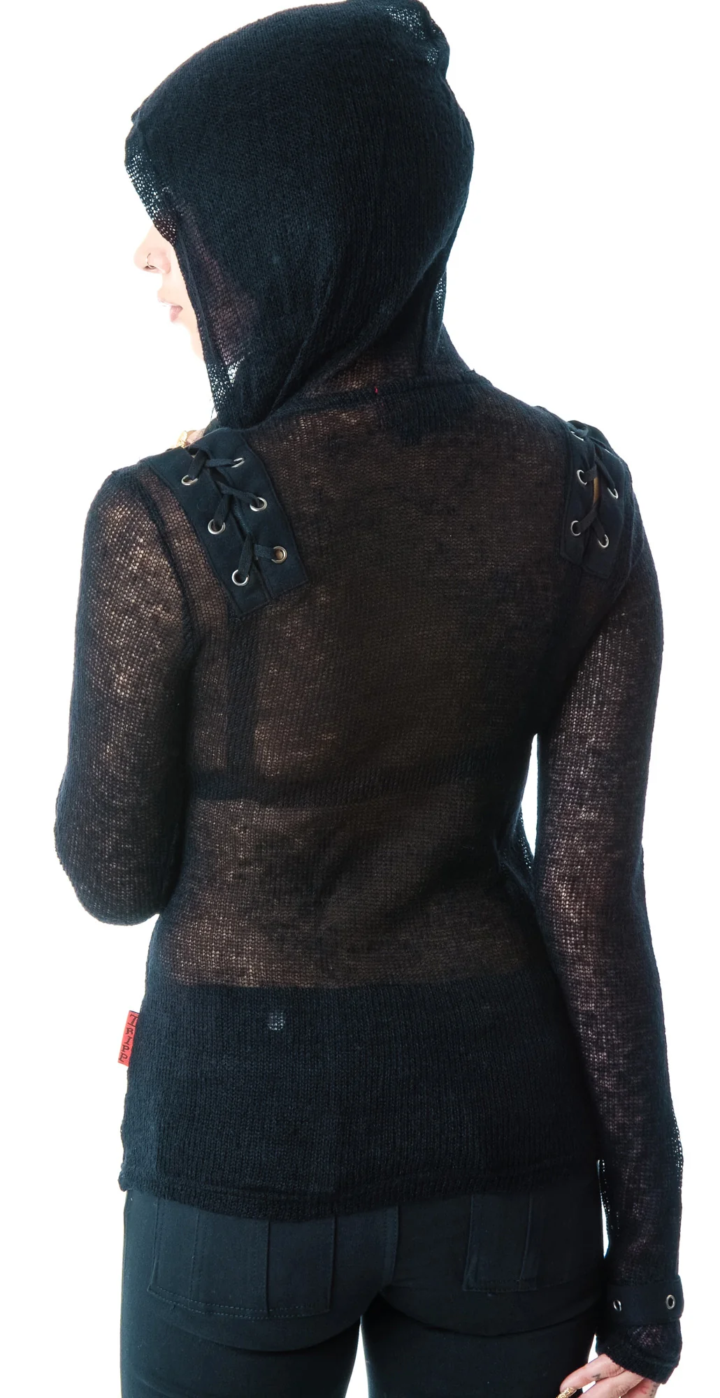 Lacing Sweater Hoody - Image 2