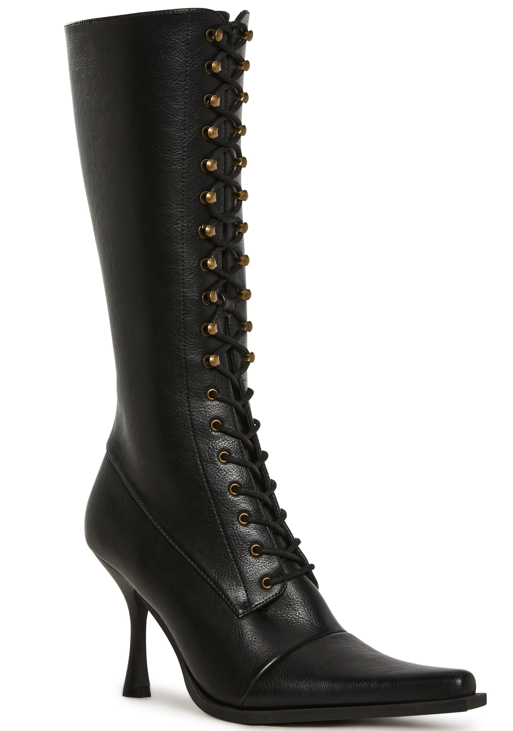 Tricks And Trials Lace Up Boots - Black - Image 2