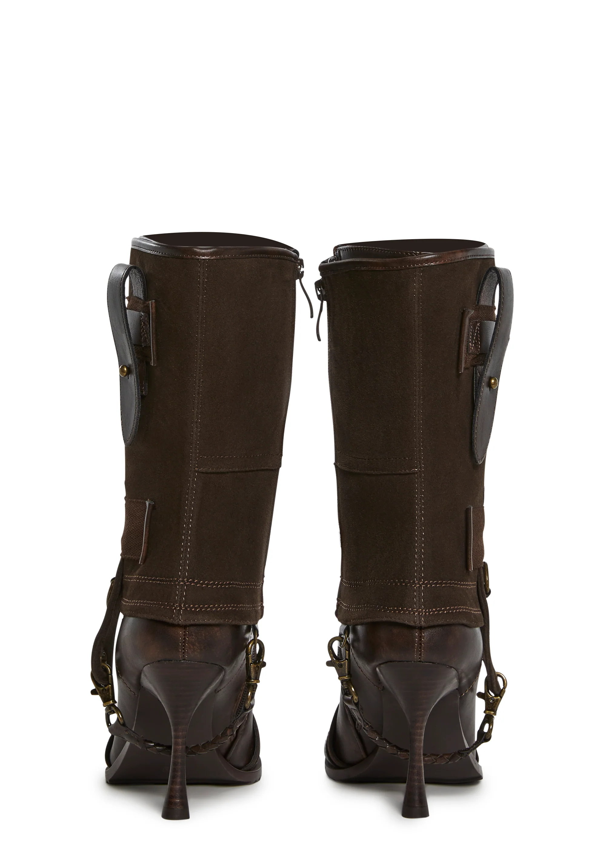 Ego Two Piece Heeled Boots - Image 4