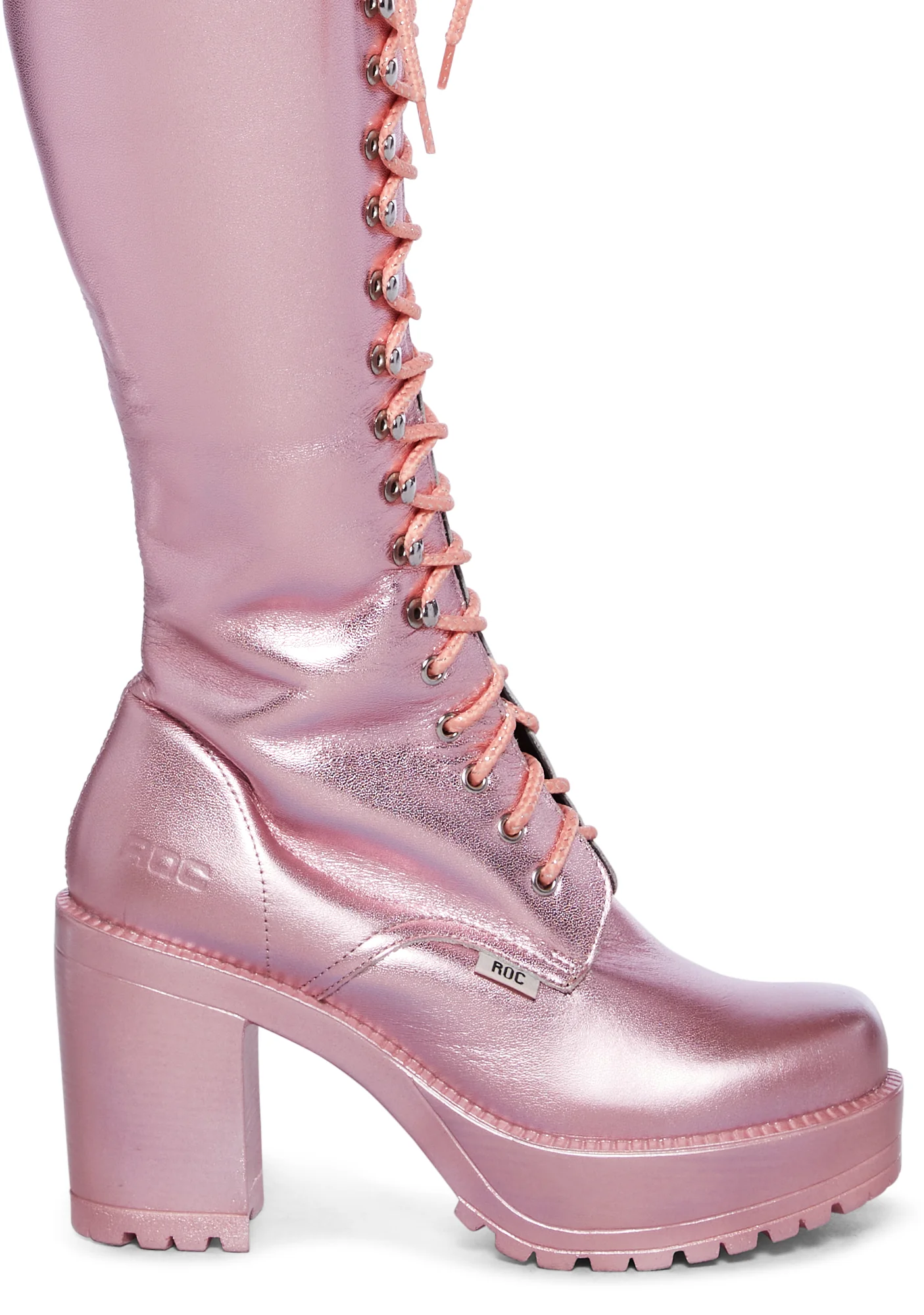 Lash Knee High Boots - Pink - Image 2