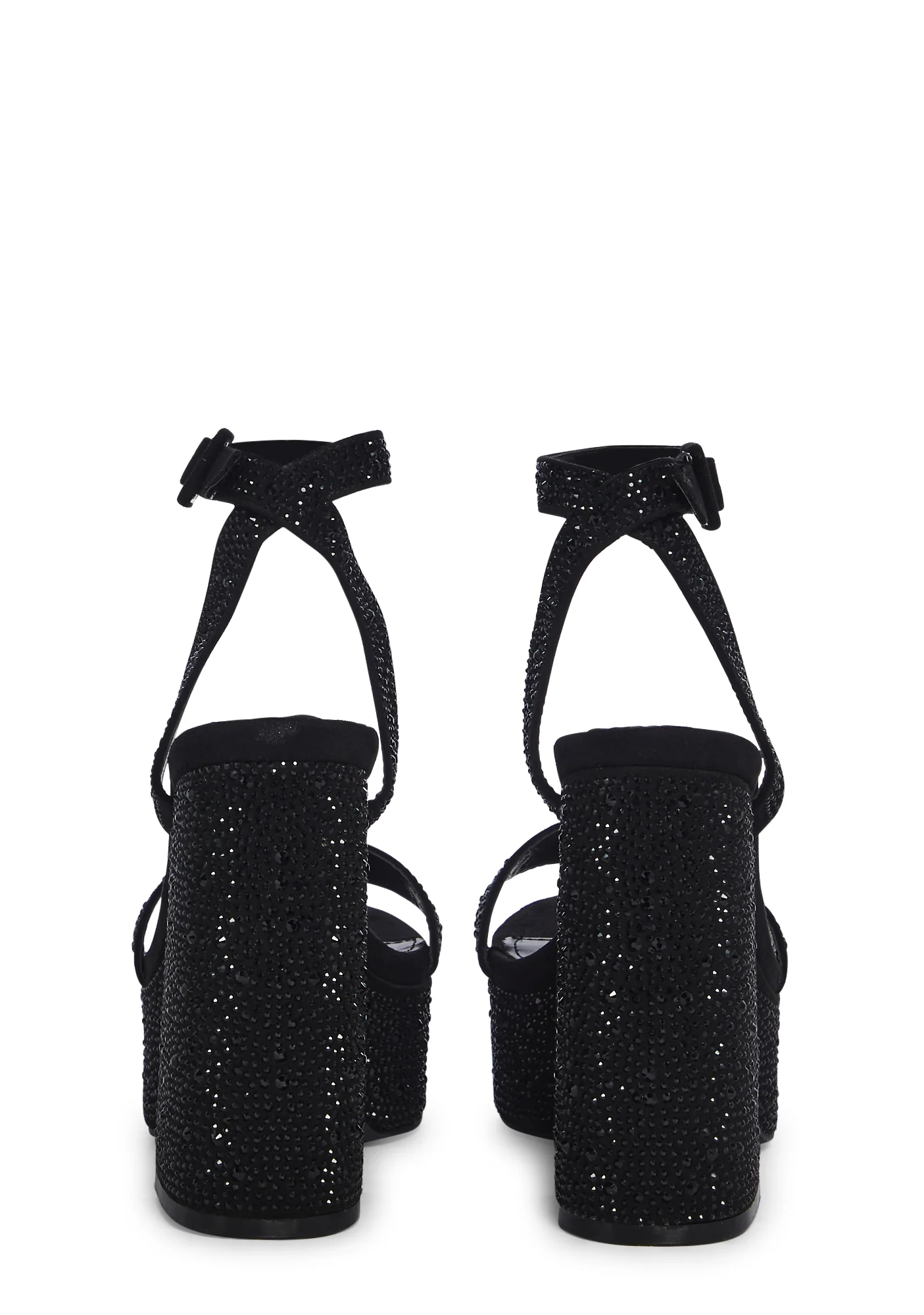 Late Night Dance Block Heels- Black - Image 4