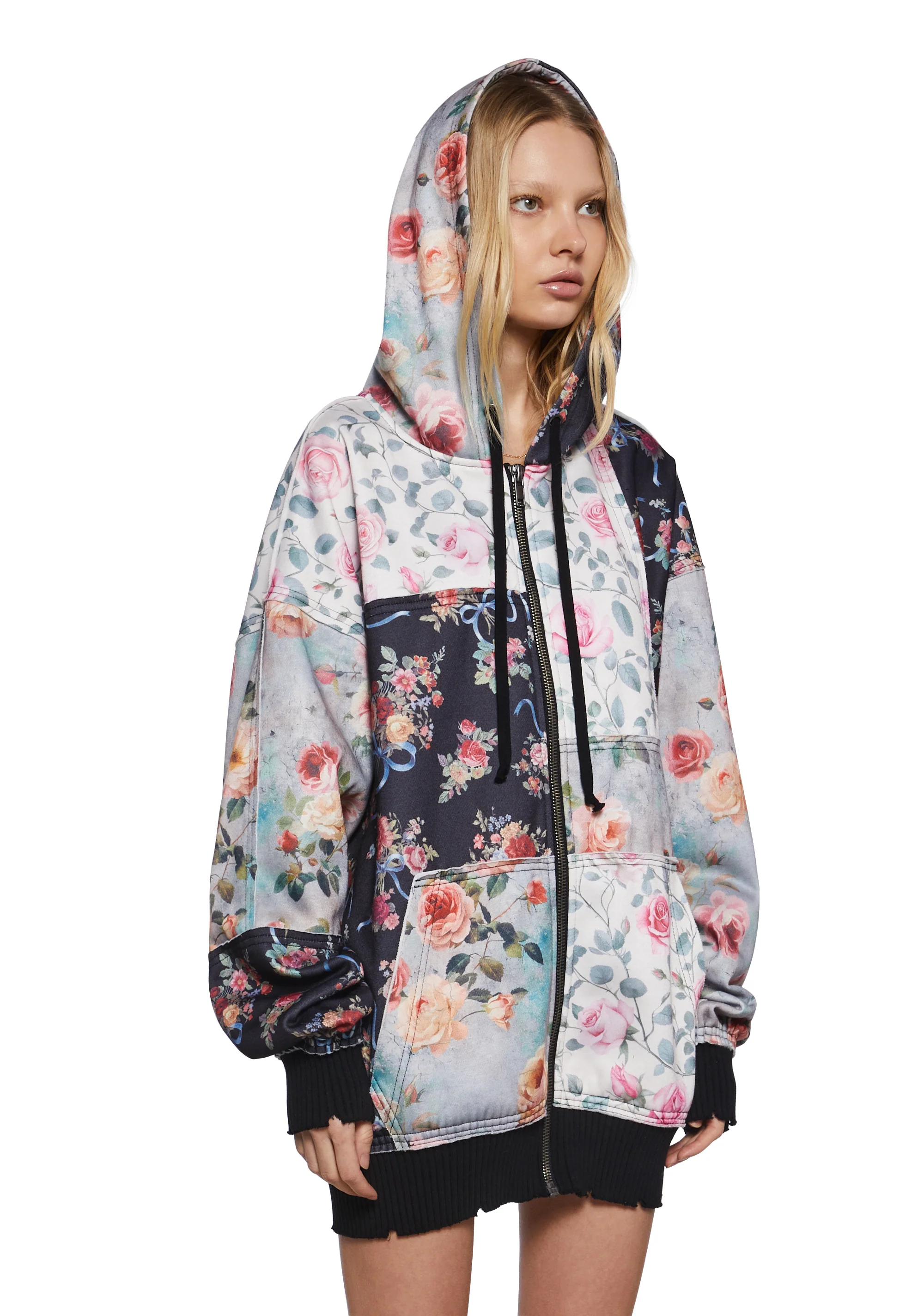 Late Riser Patchwork Hoodie - Image 3