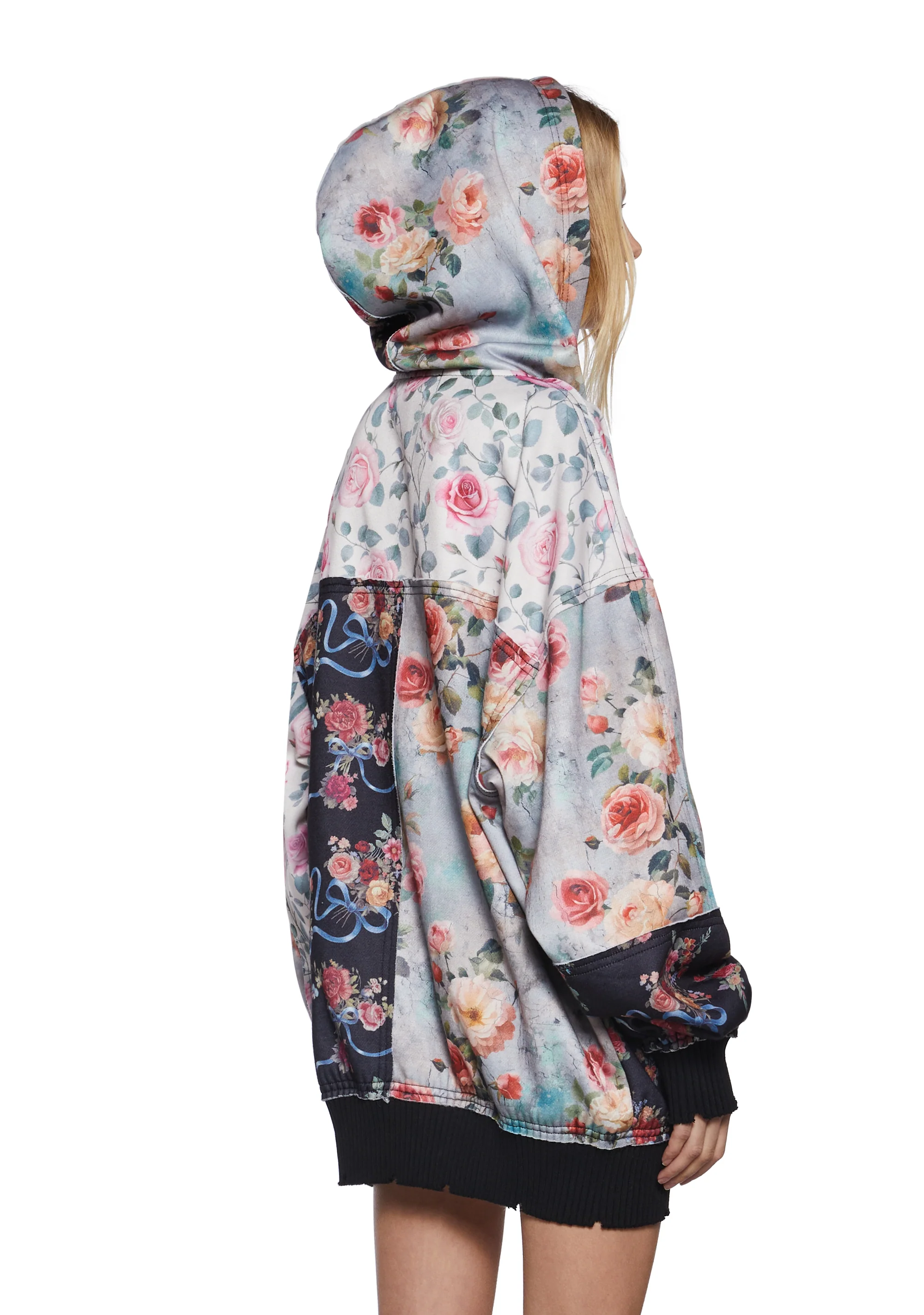 Late Riser Patchwork Hoodie - Image 4