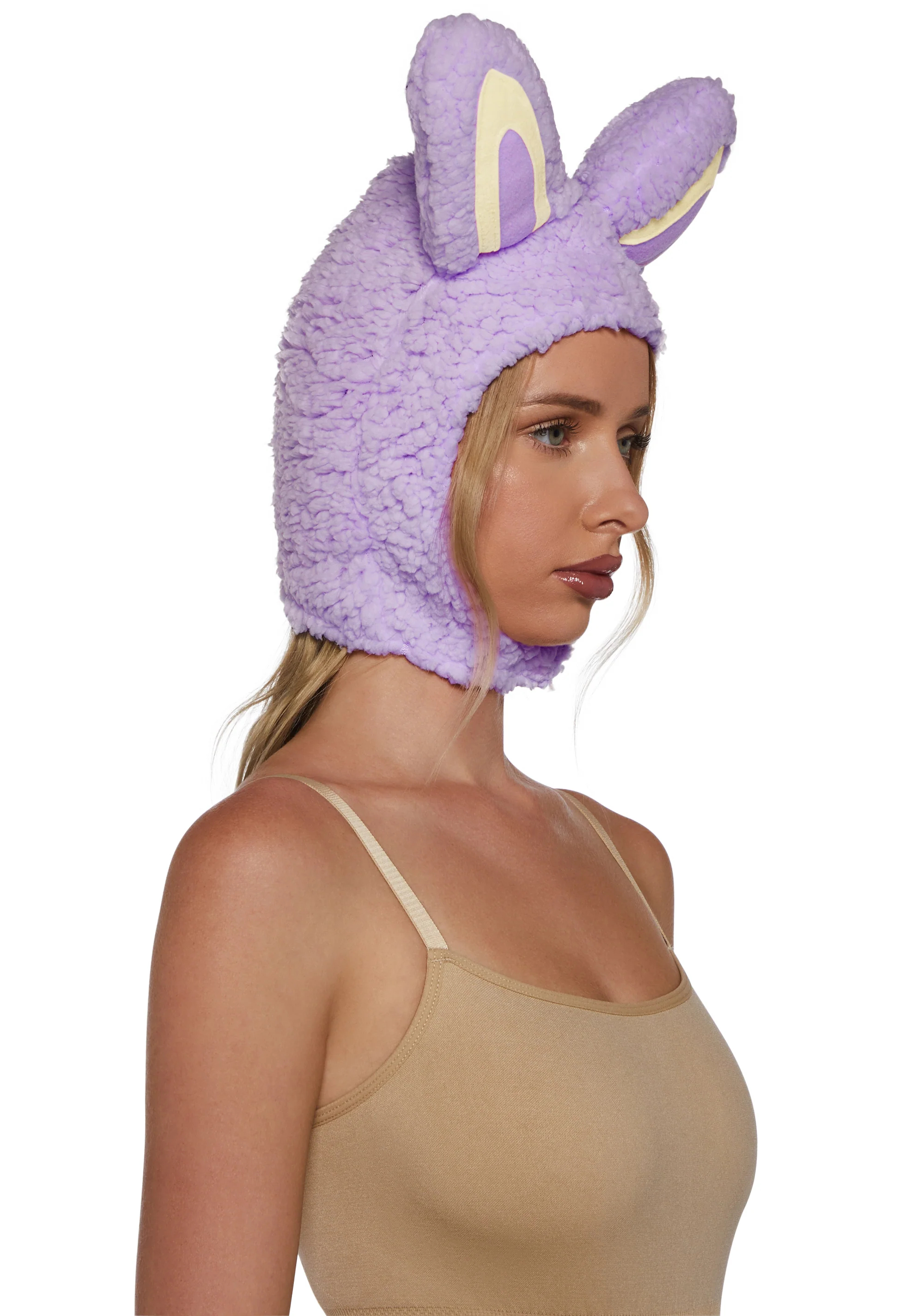 Little Monster Costume Hood - Lavender - Image 2