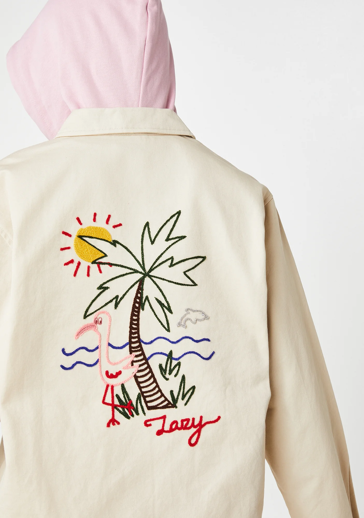 Lazy Holidays Zip Up Shirt Jacket - Image 4
