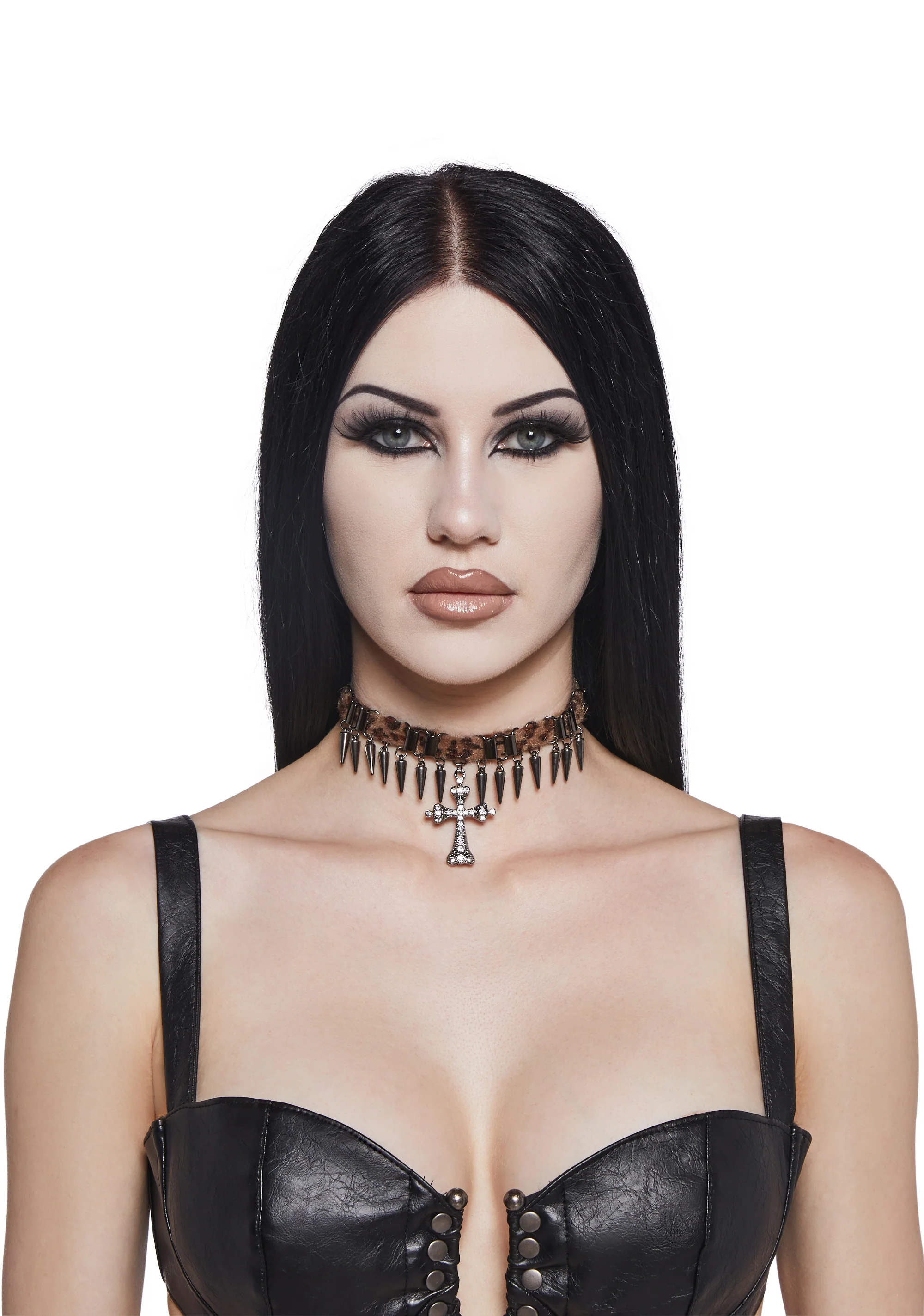 Leopard Cross Necklace - Image 3