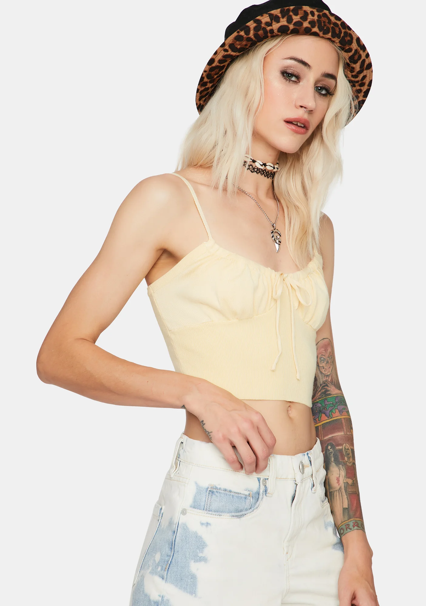 Lemon Pound Cake Cami Crop Top - Image 2
