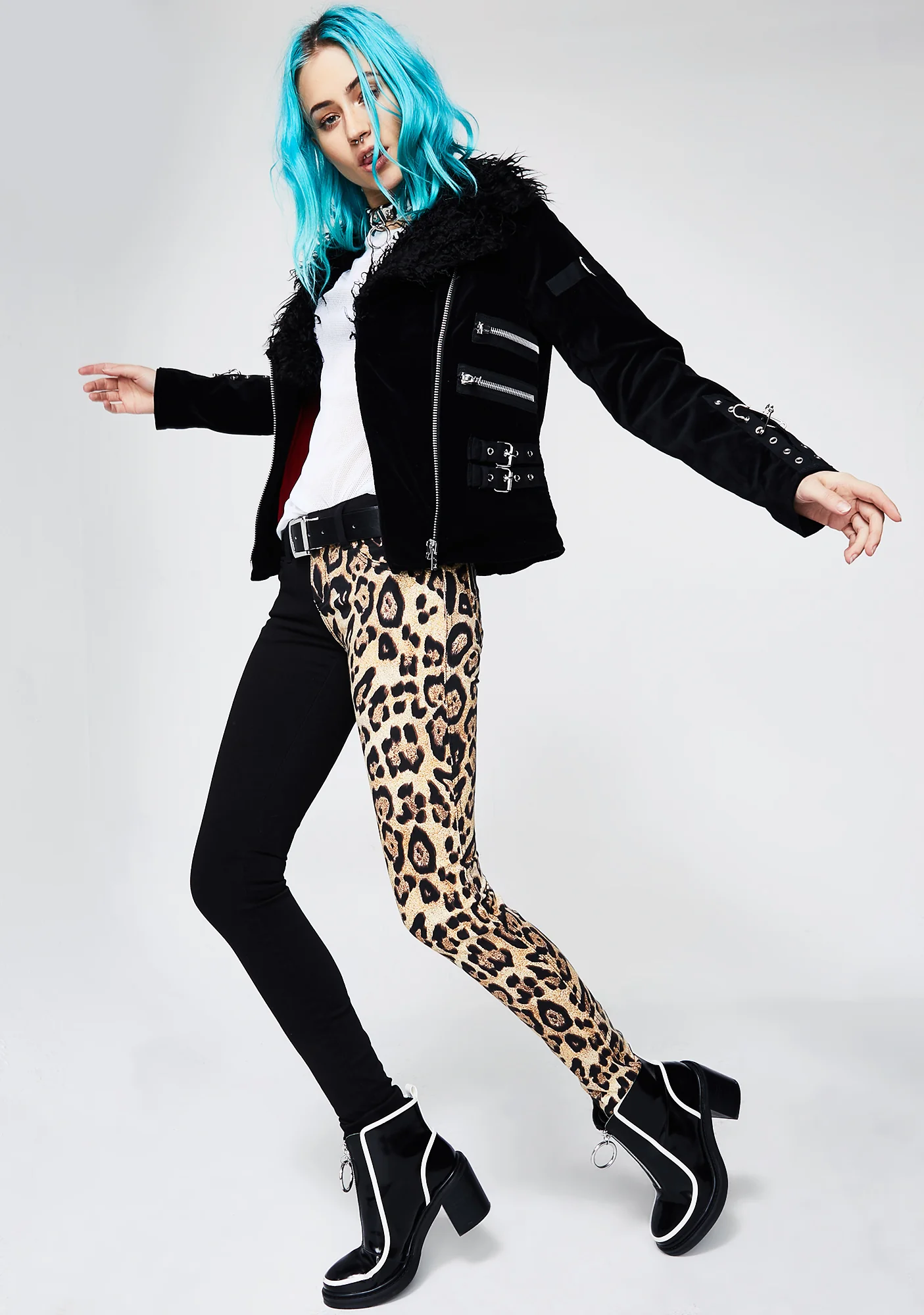 Leopard Split Leg Pants - Image 2