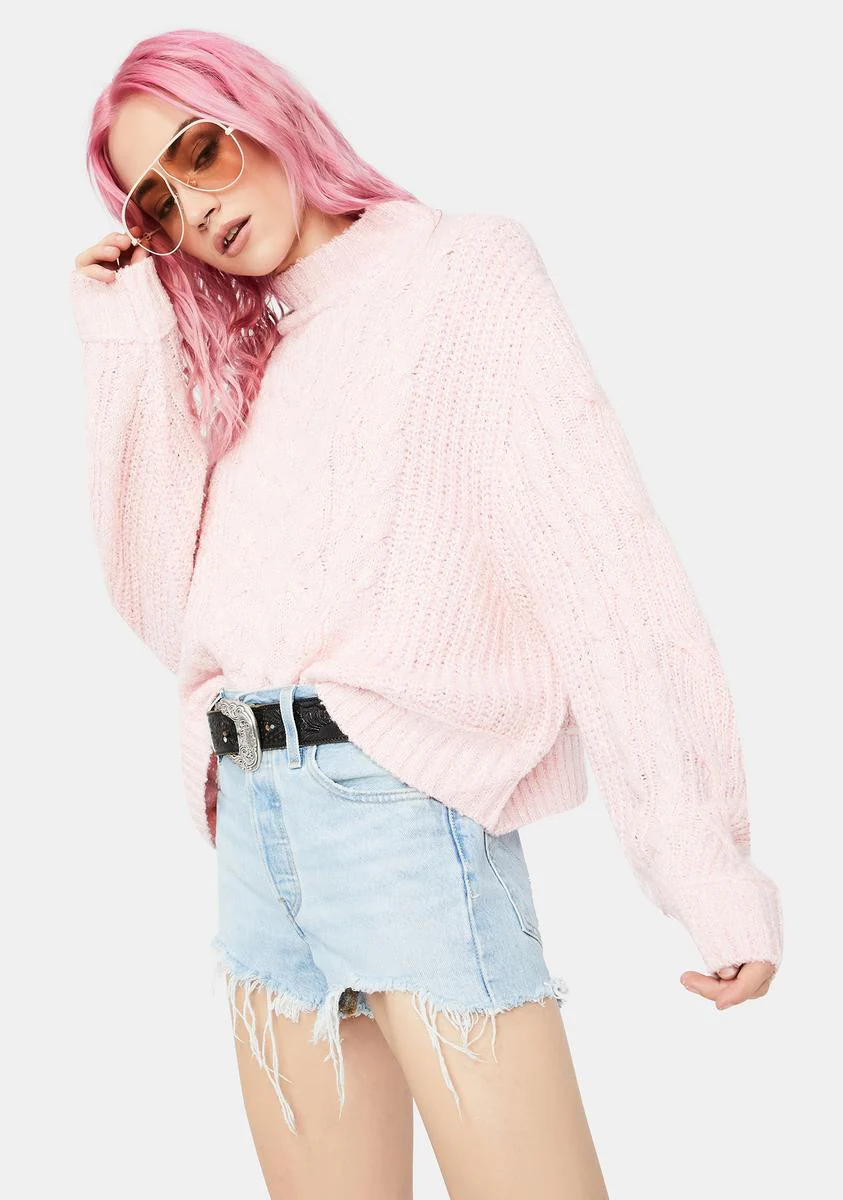 Let's Cozy Up Mock Neck Sweater - Image 2