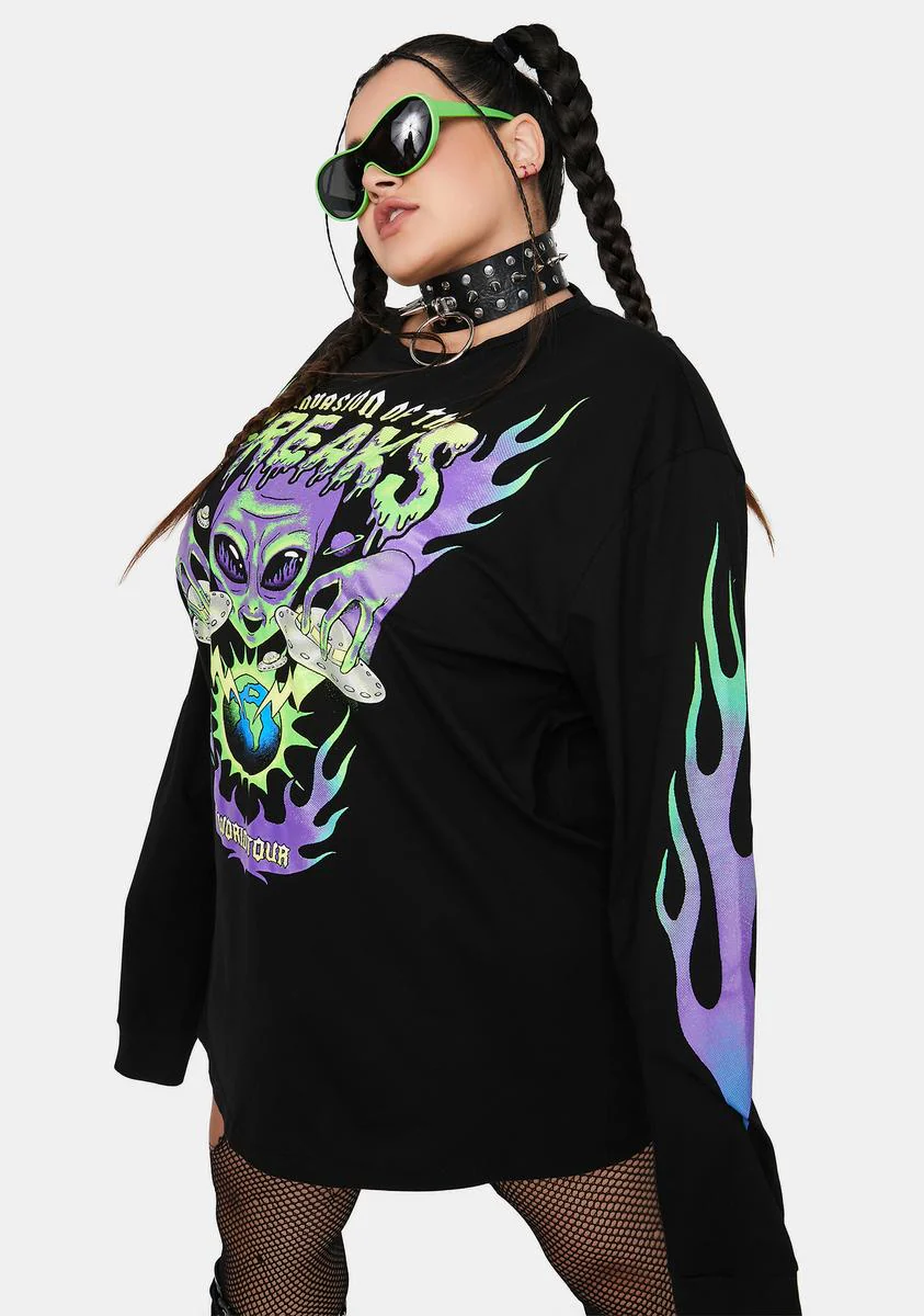 Let's Go All In Graphic Long Sleeve Tee - Image 2
