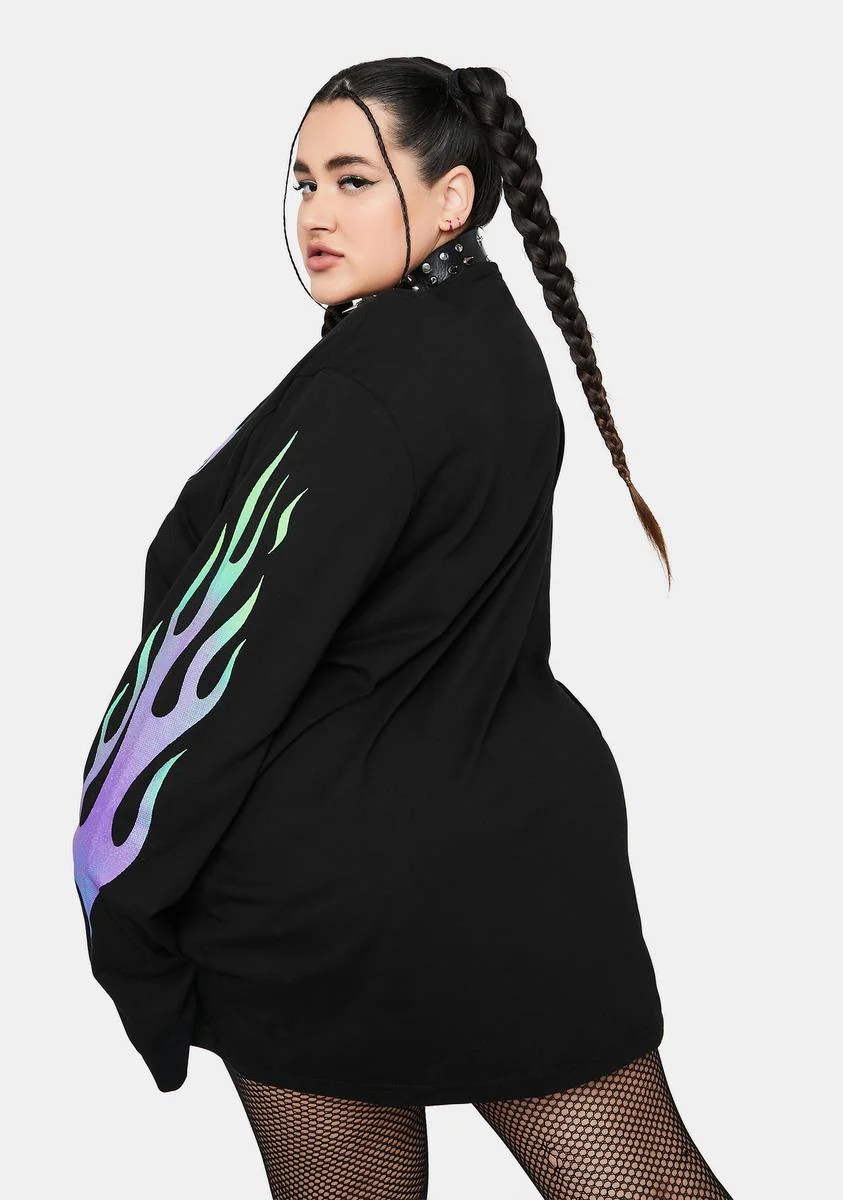 Let's Go All In Graphic Long Sleeve Tee - Image 4