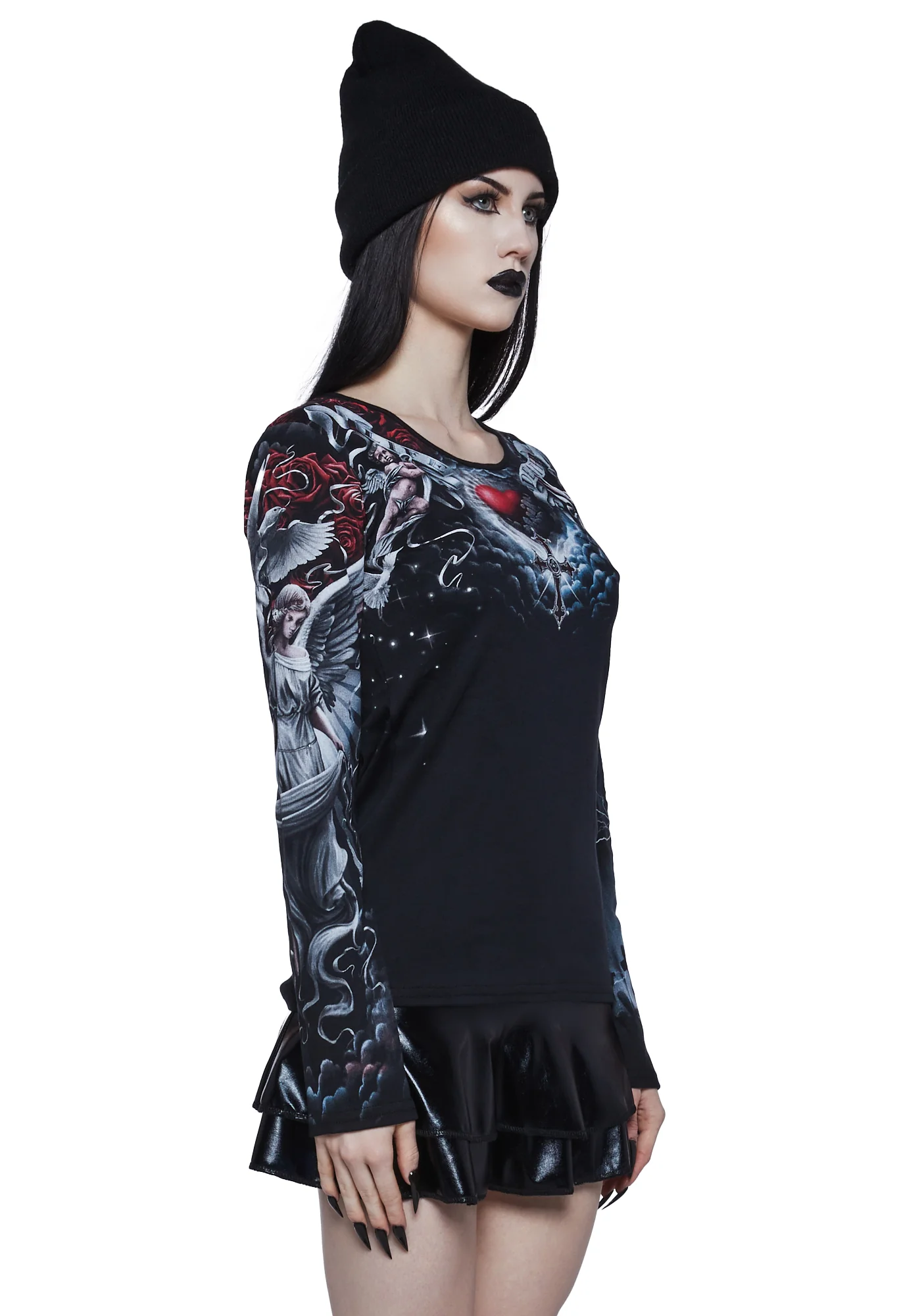 Life And Death Cross Baggy Top - Image 3