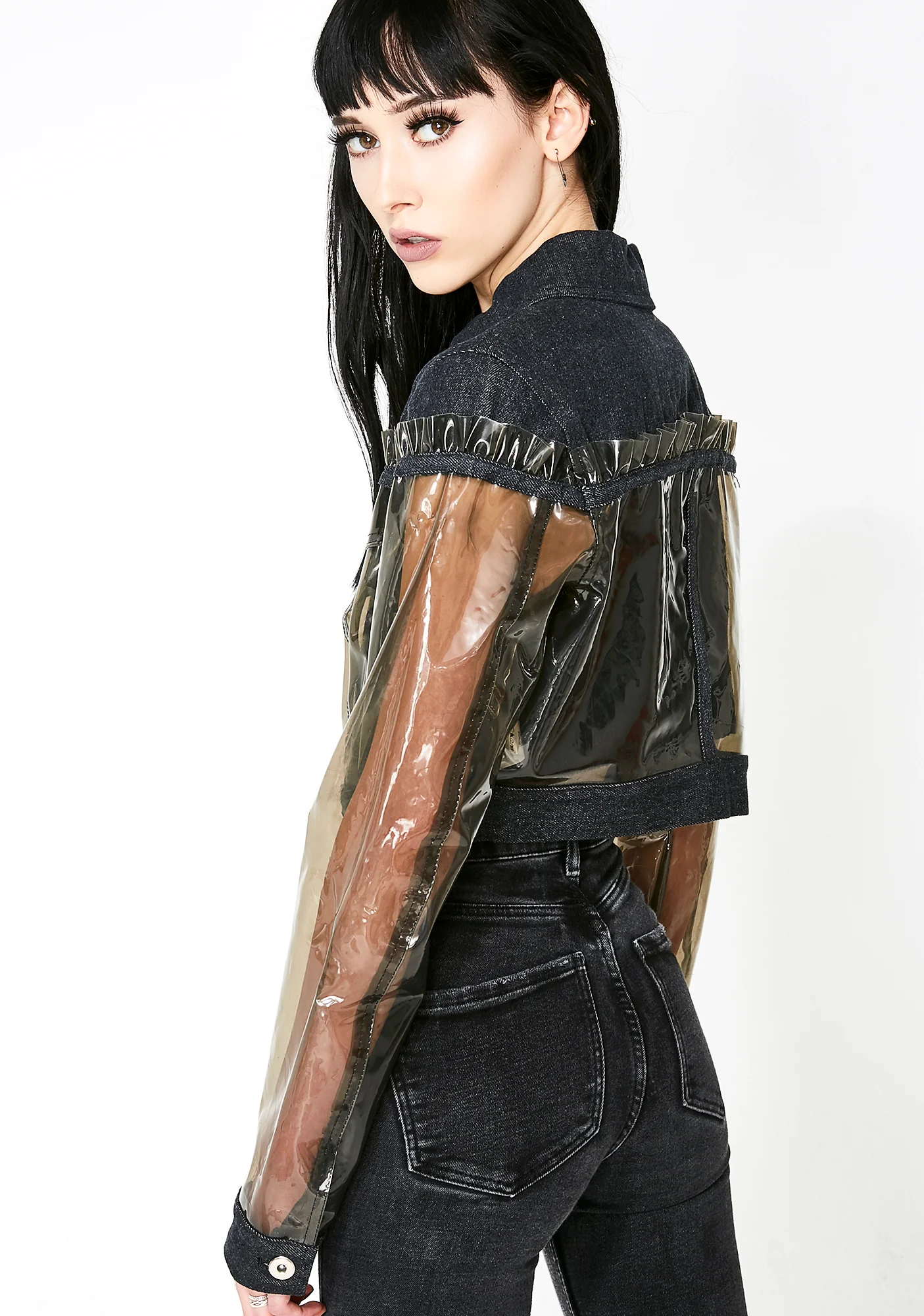Life In Plastic Cropped Jacket - Image 4