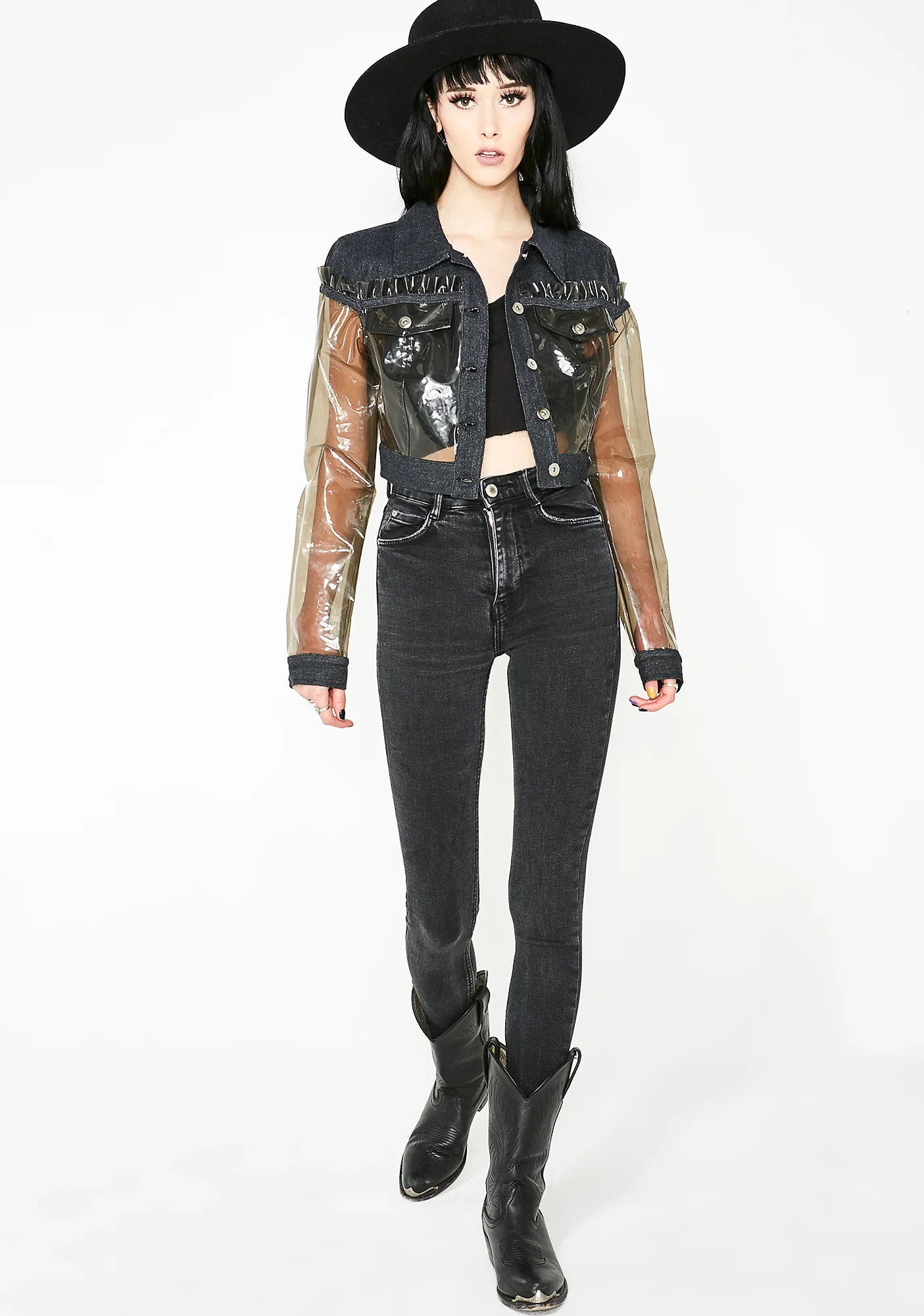 Life In Plastic Cropped Jacket - Image 5