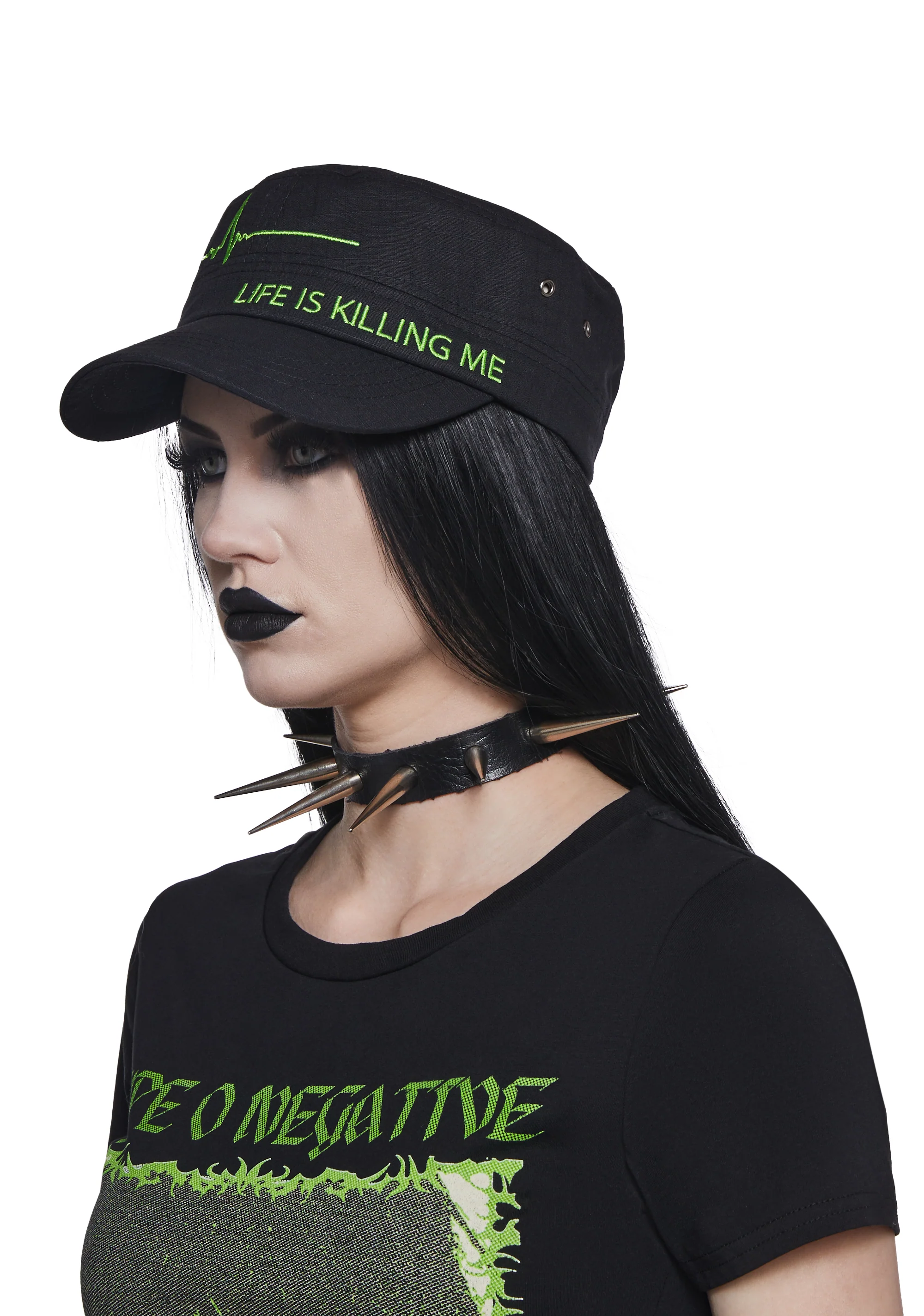 Life Is Killing Me Military Rip Stop Cap - Image 2