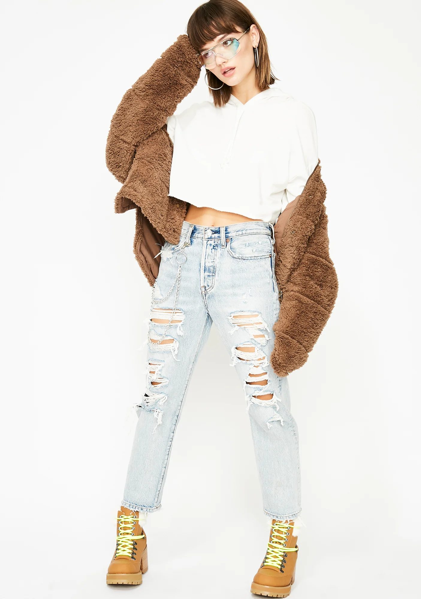 Like A Champion Cropped Hoodie - Image 2