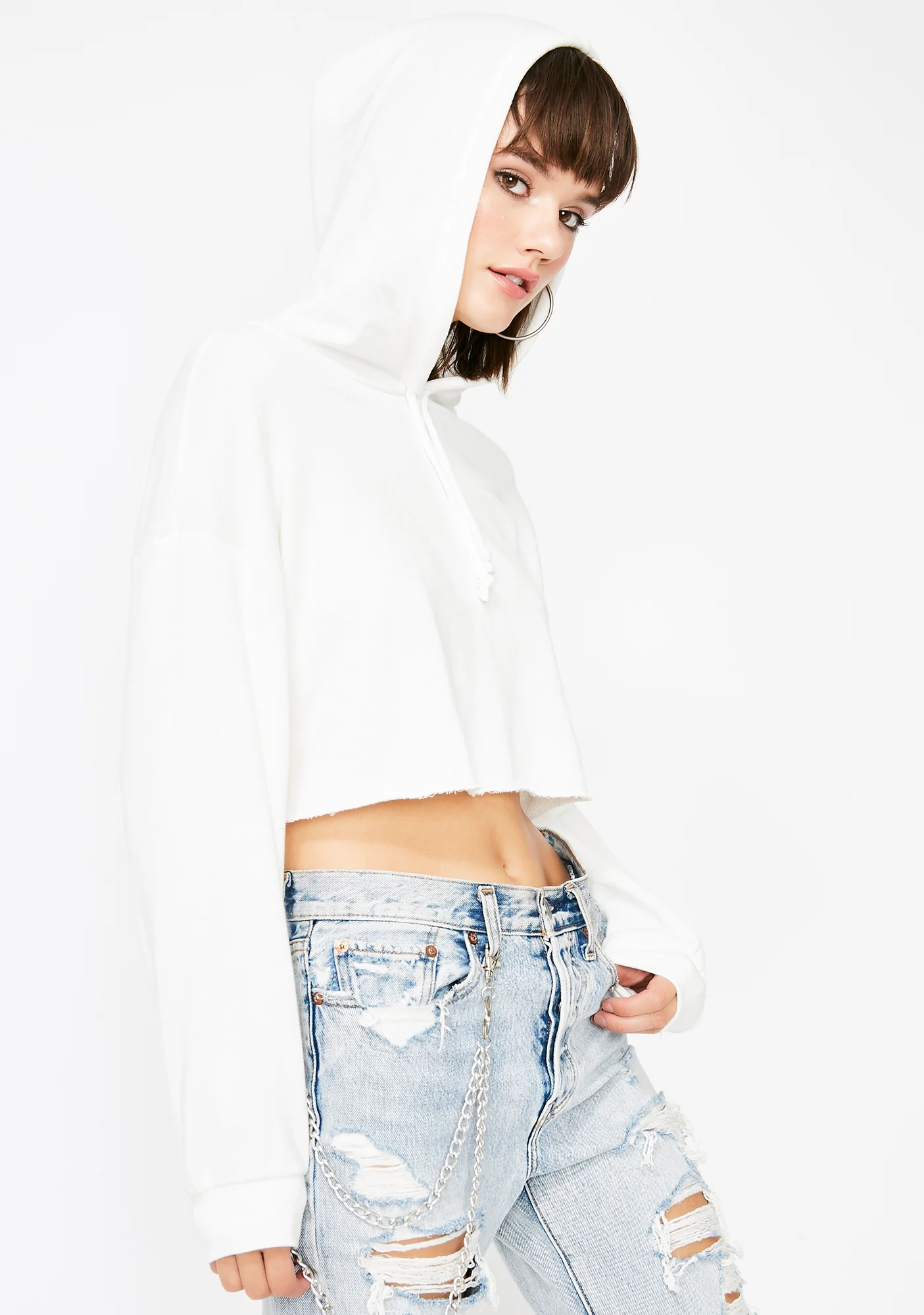 Like A Champion Cropped Hoodie - Image 3