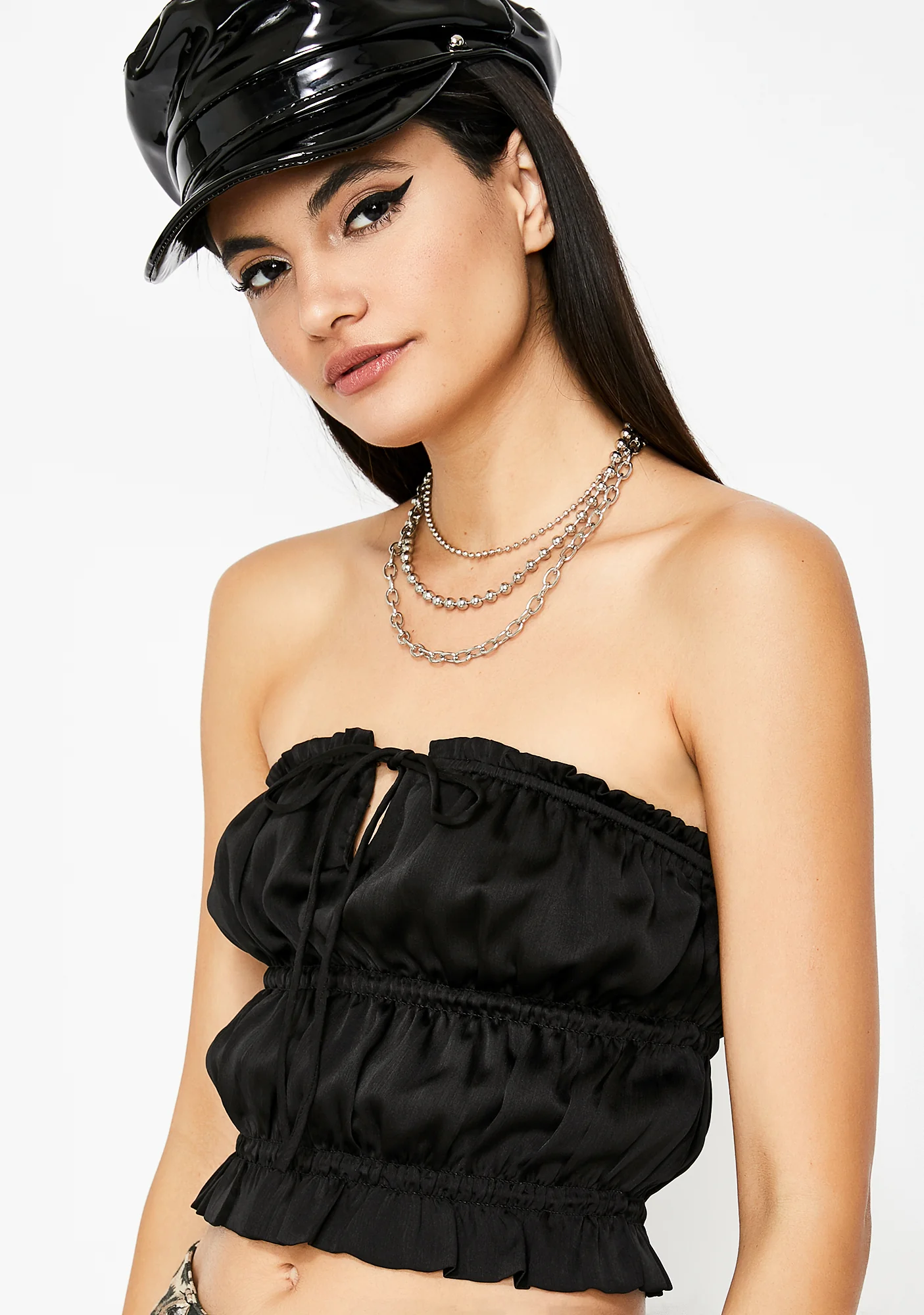 Like Fire Satin Top - Image 2