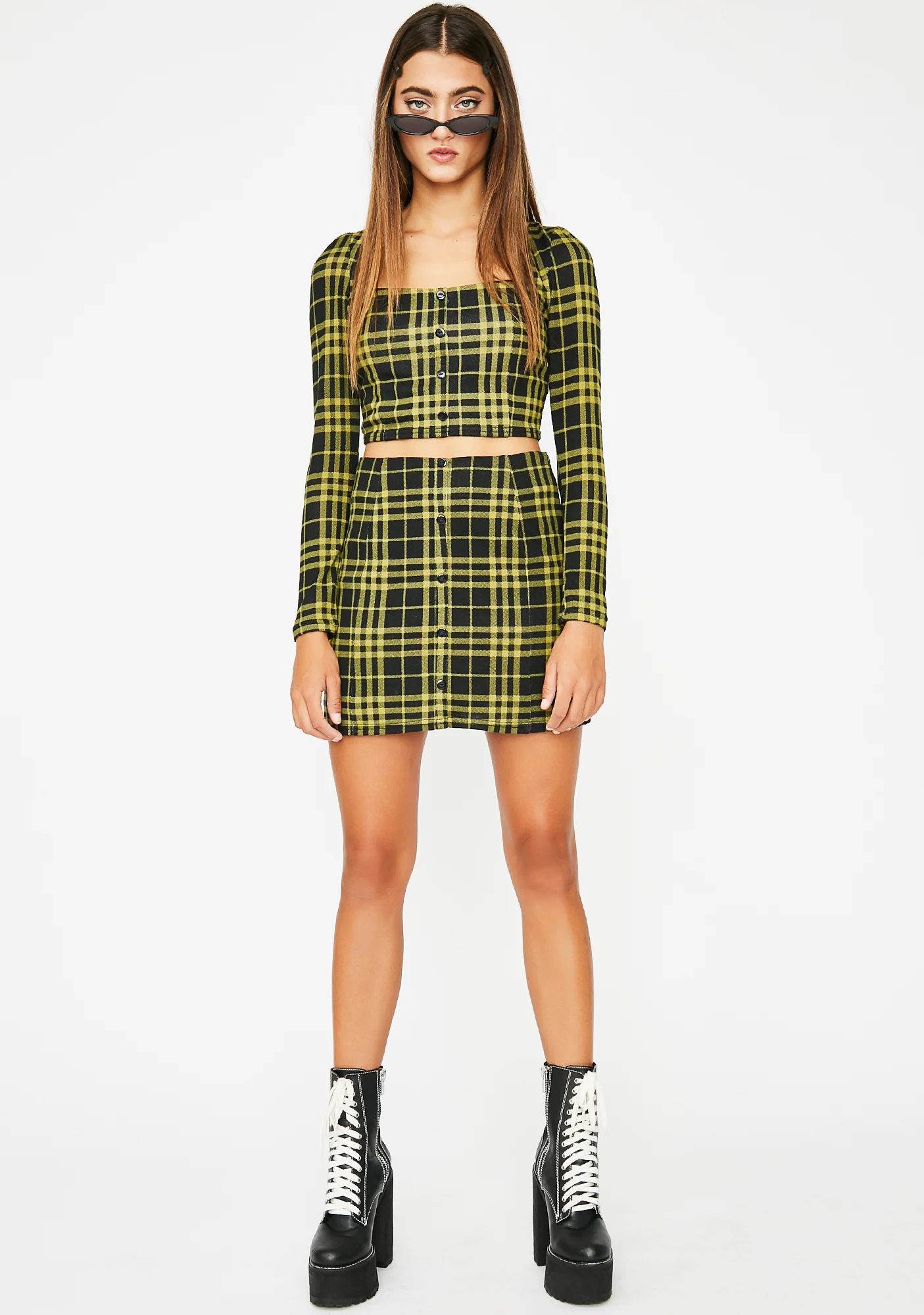 Like Totally Plaid Skirt - Image 3