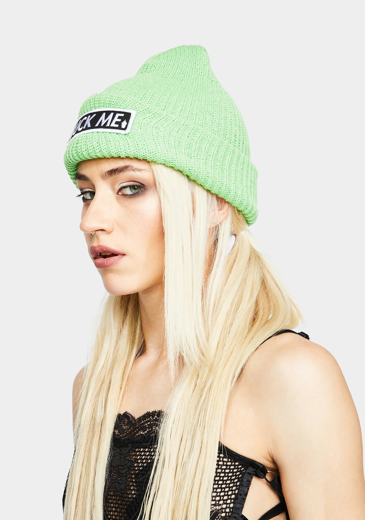 Lime Suck Me Beanie - Image 2