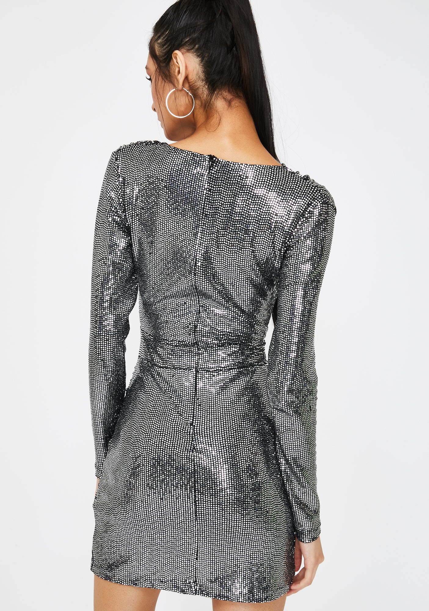 Liquid Mercury Sequin Dress - Image 4