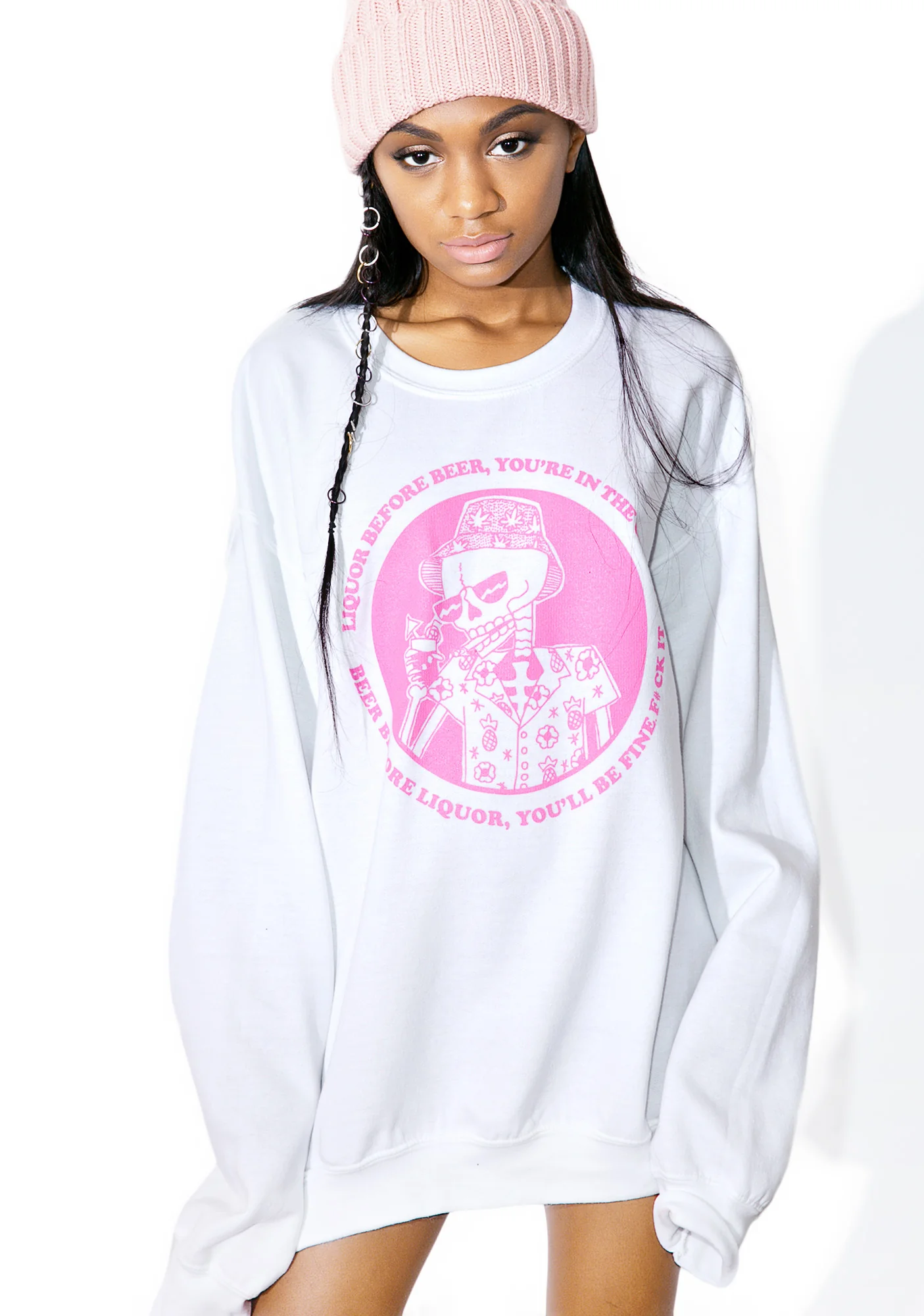 Liquor B4 Beer Crewneck - Image 3