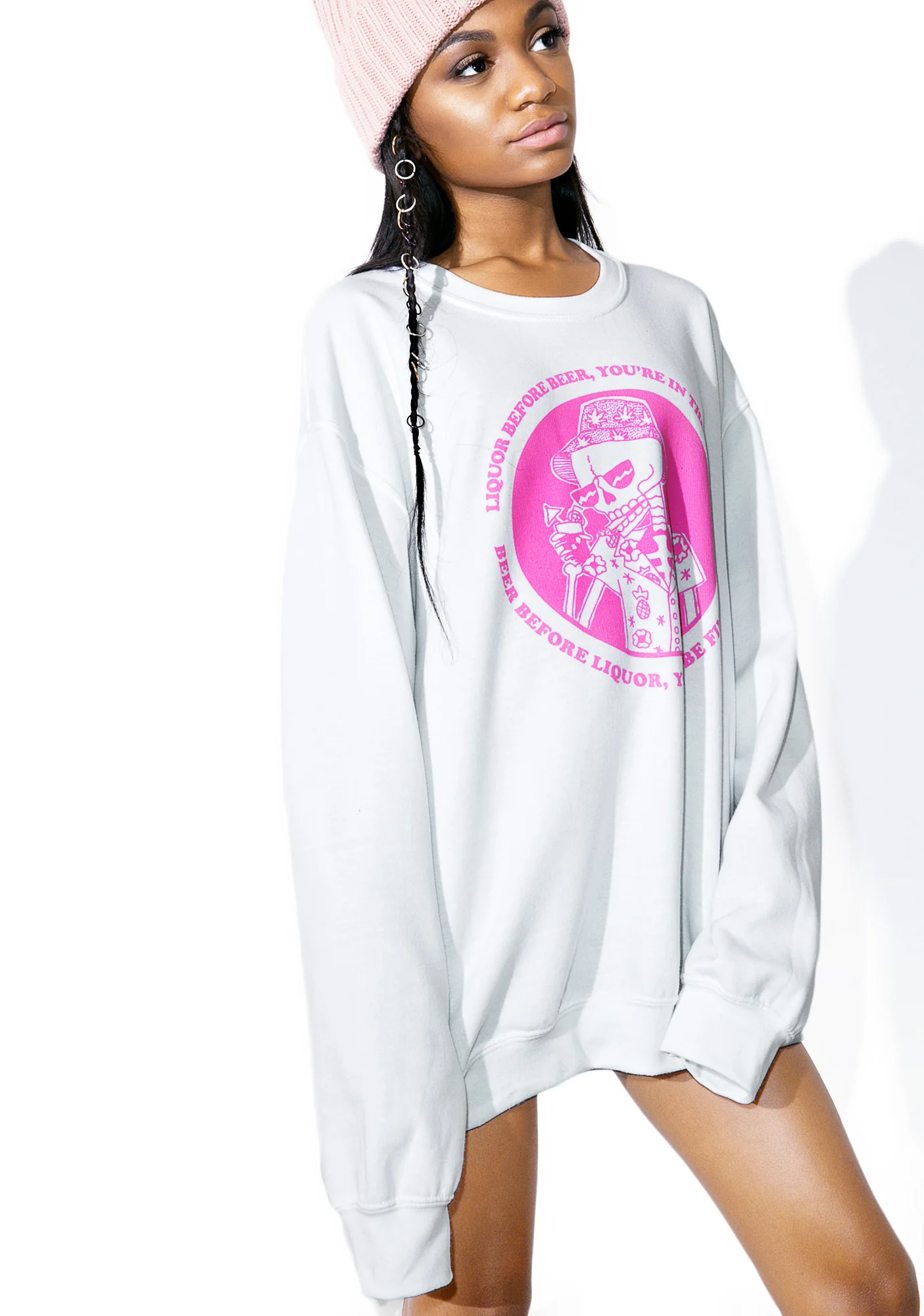 Liquor B4 Beer Crewneck - Image 4