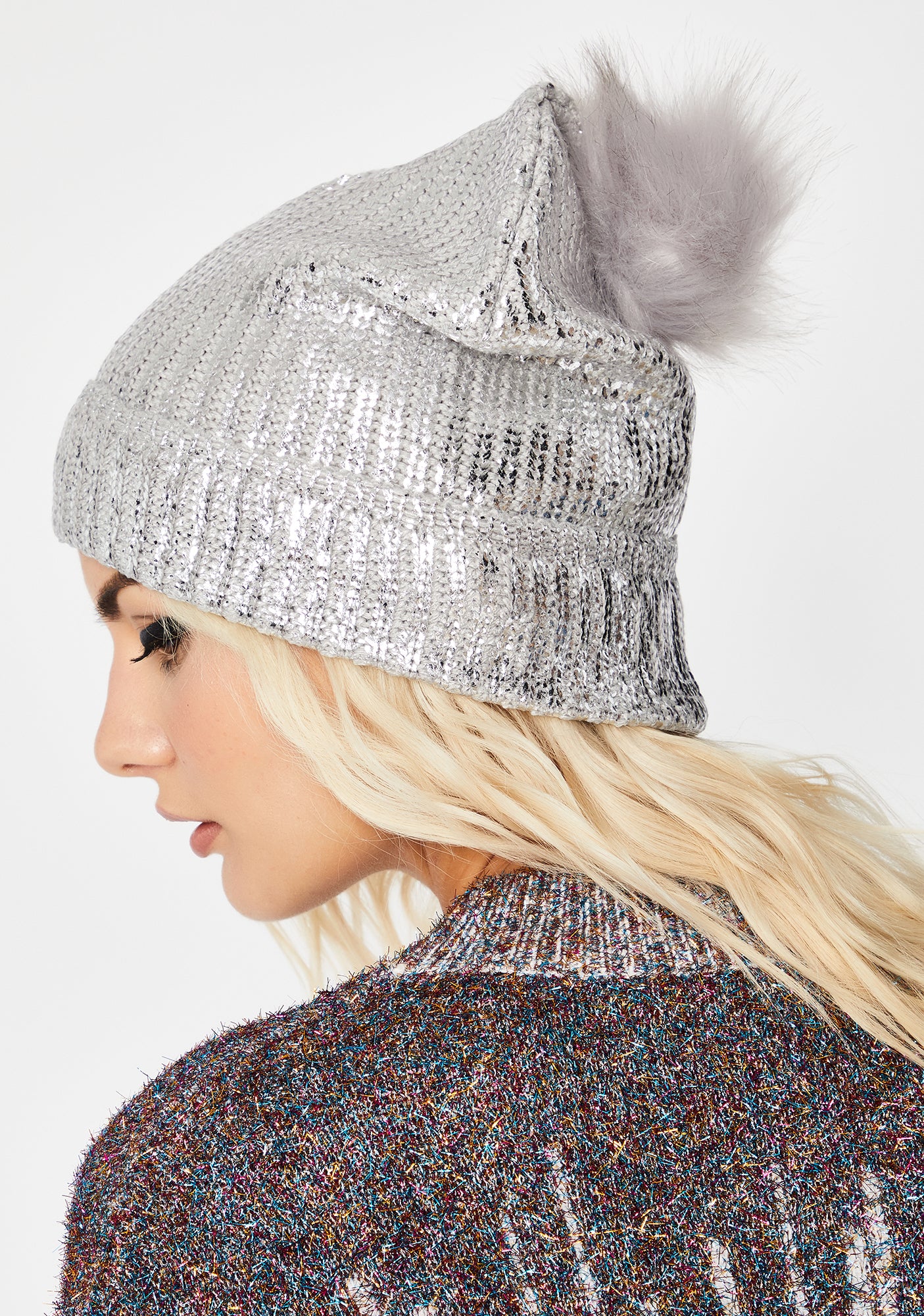 Lit Idea Metallic Beanie - Image 3
