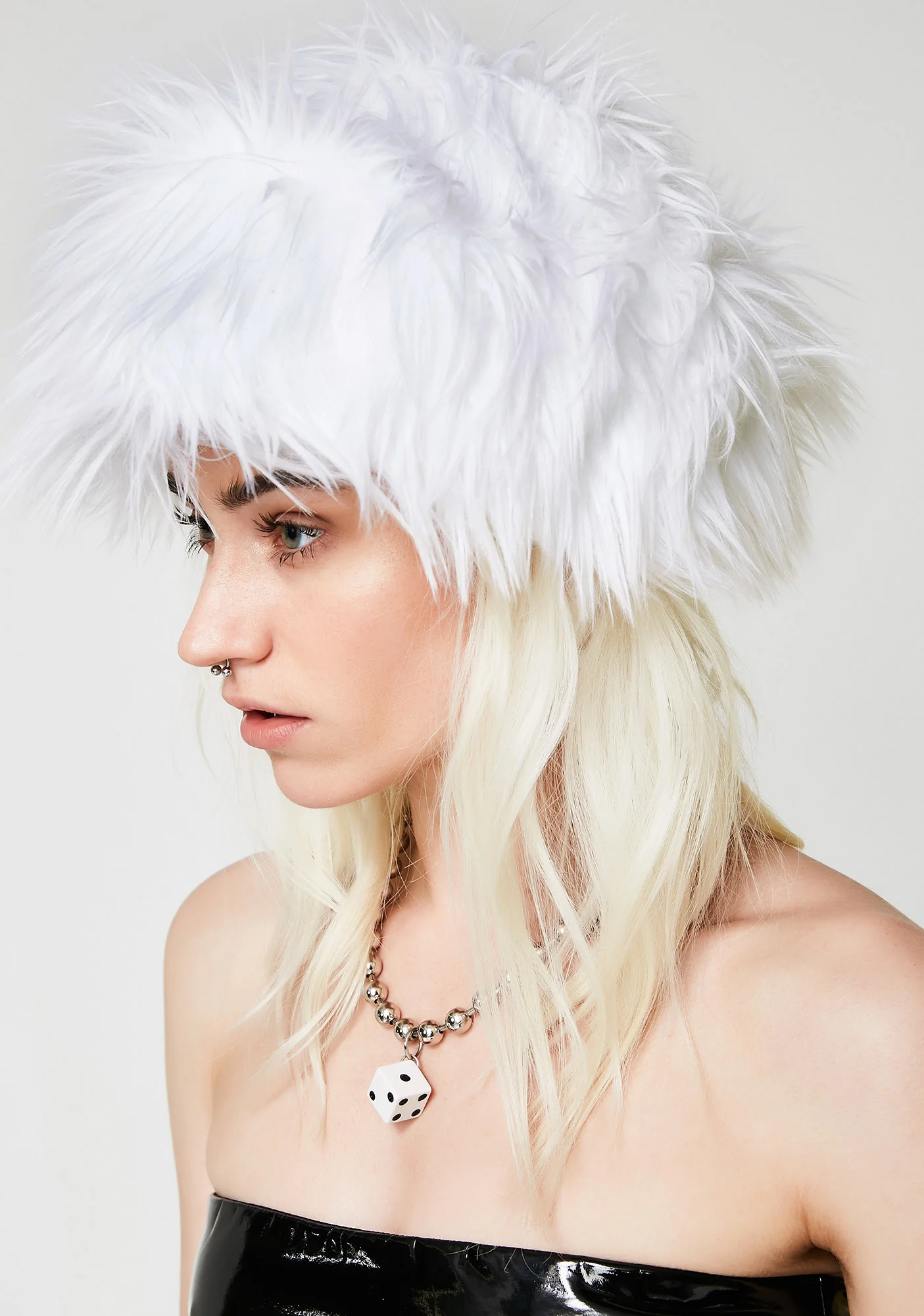 Lit White Fur Cap - Image 3