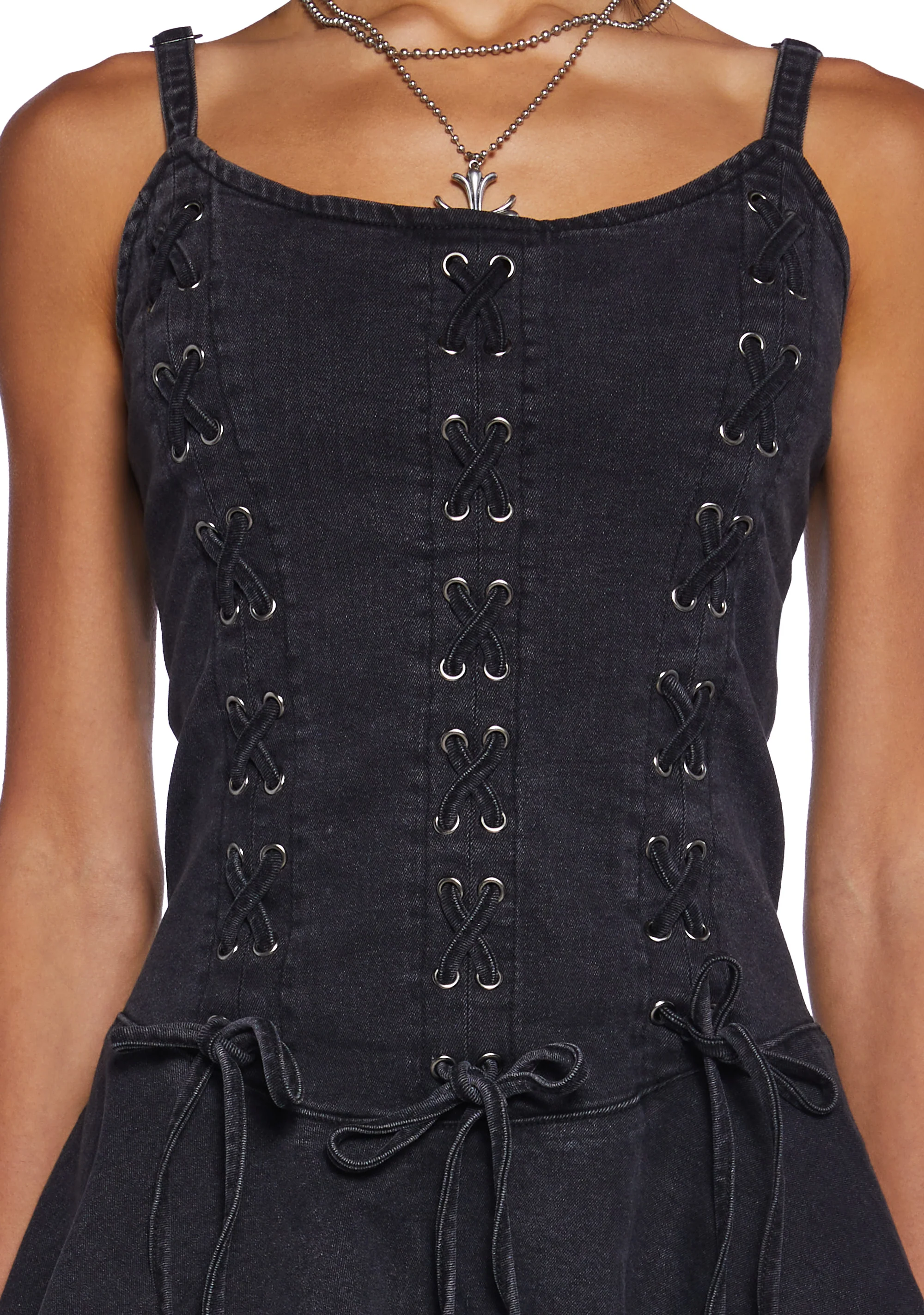 Little Miss Attitude Mini Dress - Black - Image 2
