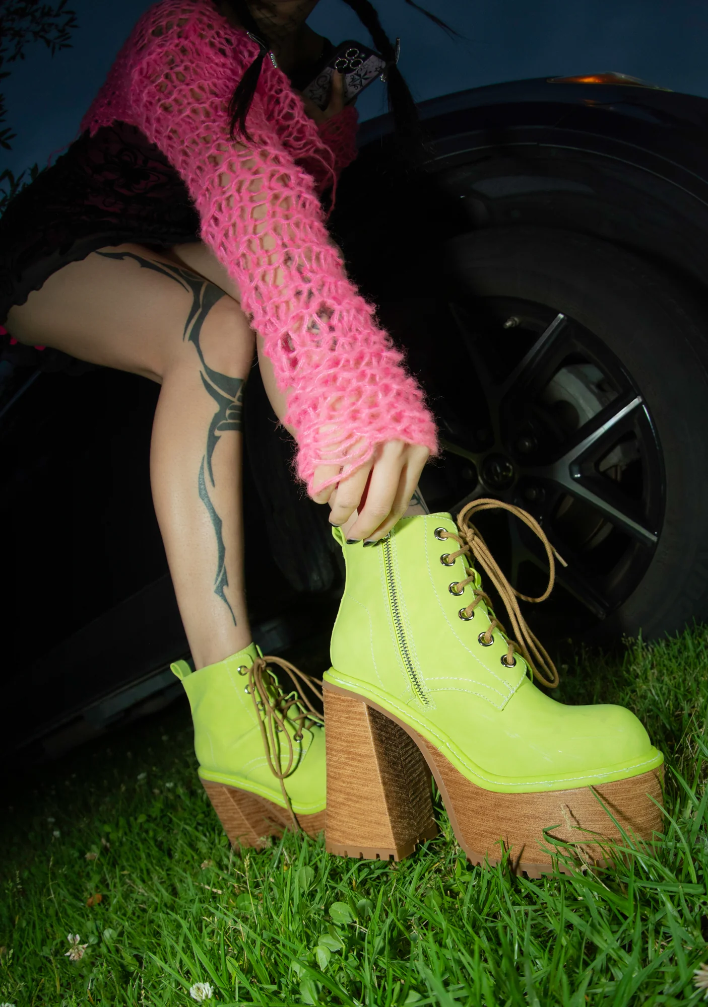 Live Today Ankle Boots - Green - Image 5