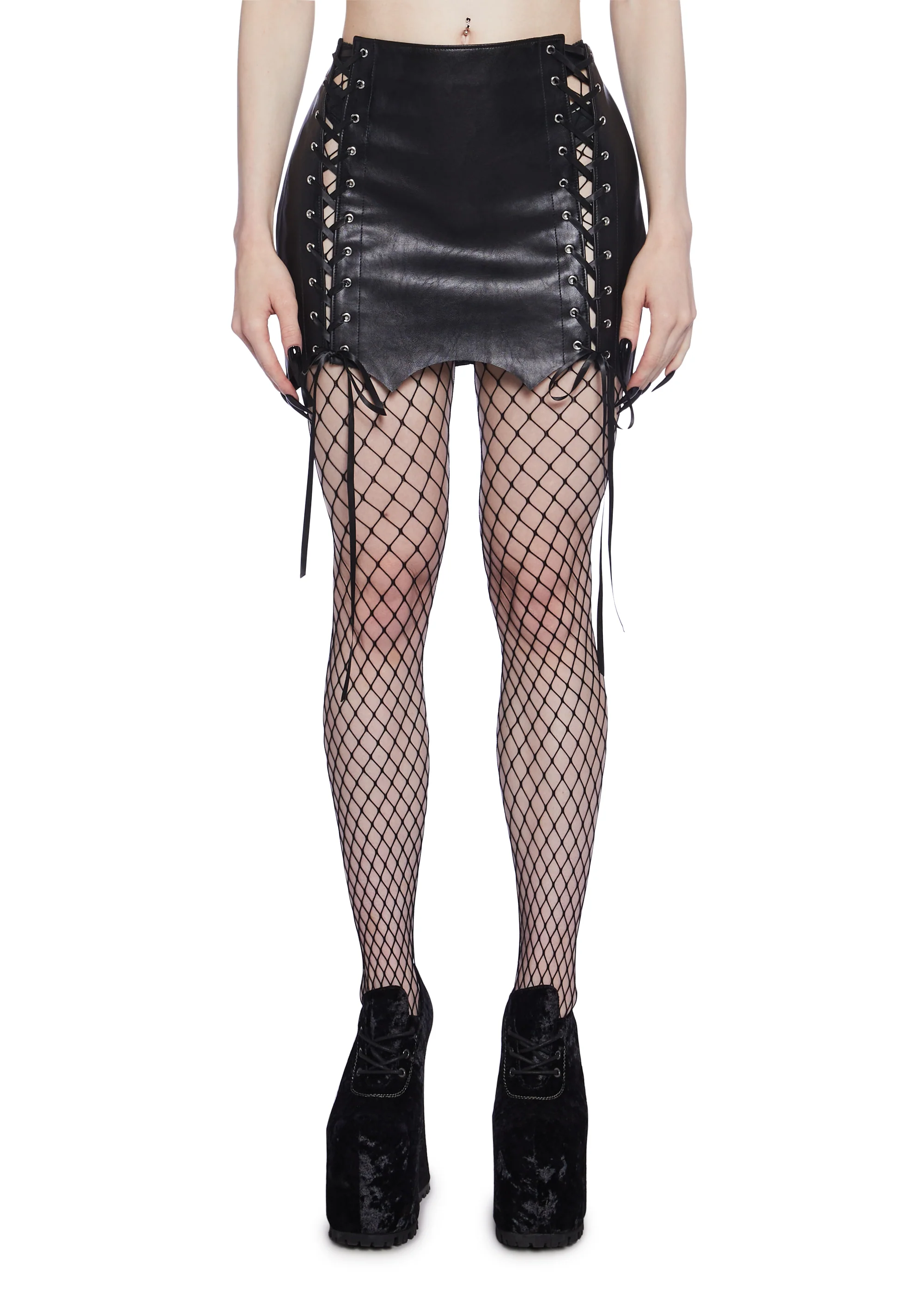 Living In Darkness Mini Skirt