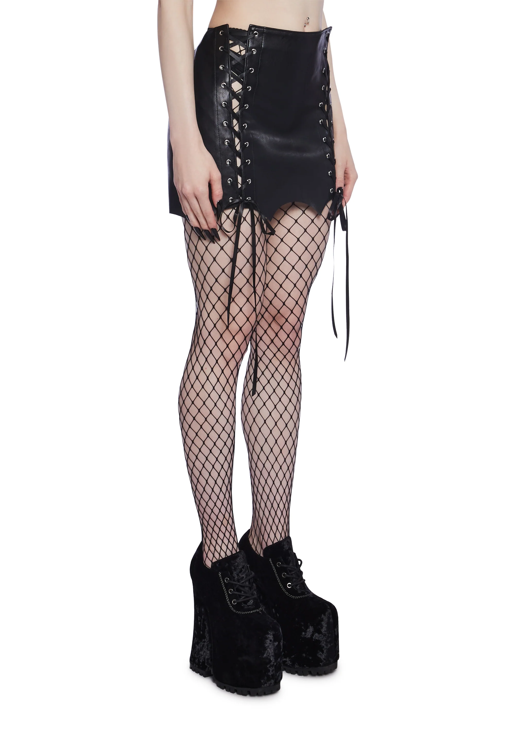 Living In Darkness Mini Skirt - Image 4