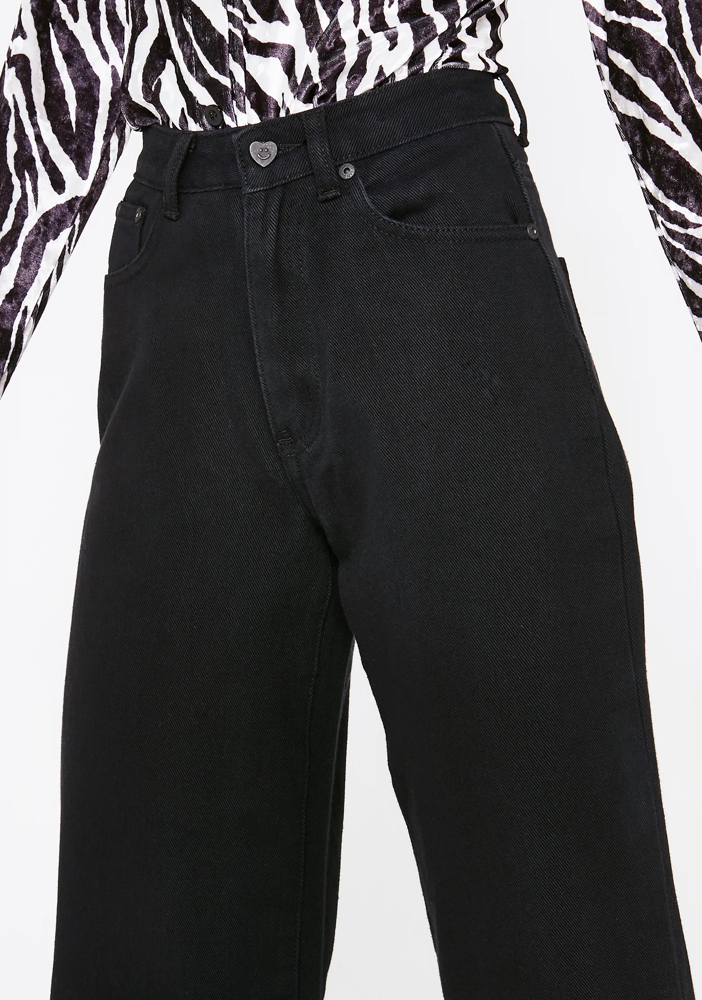 LO Black Wide Leg Jeans - Image 3
