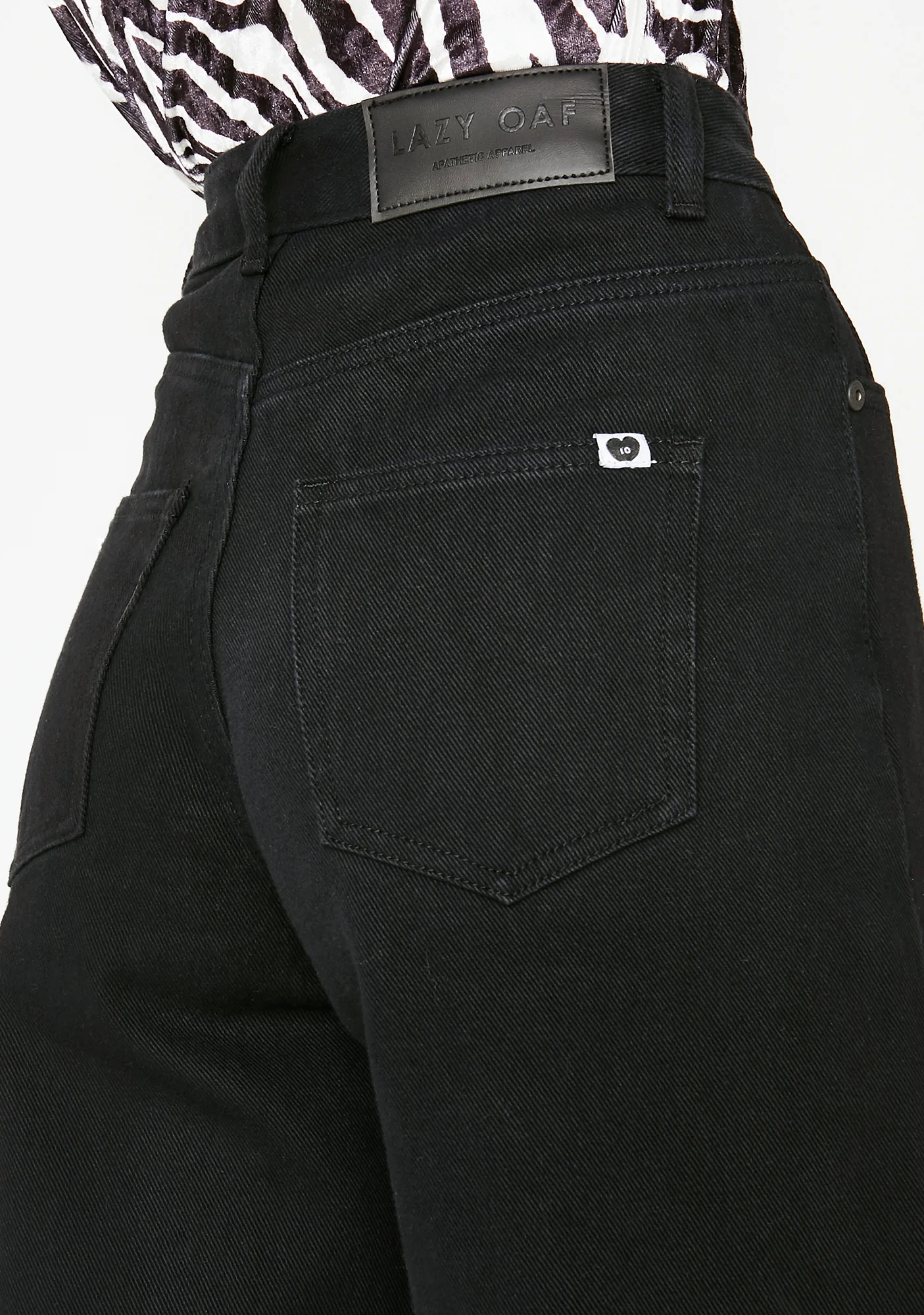LO Black Wide Leg Jeans - Image 4